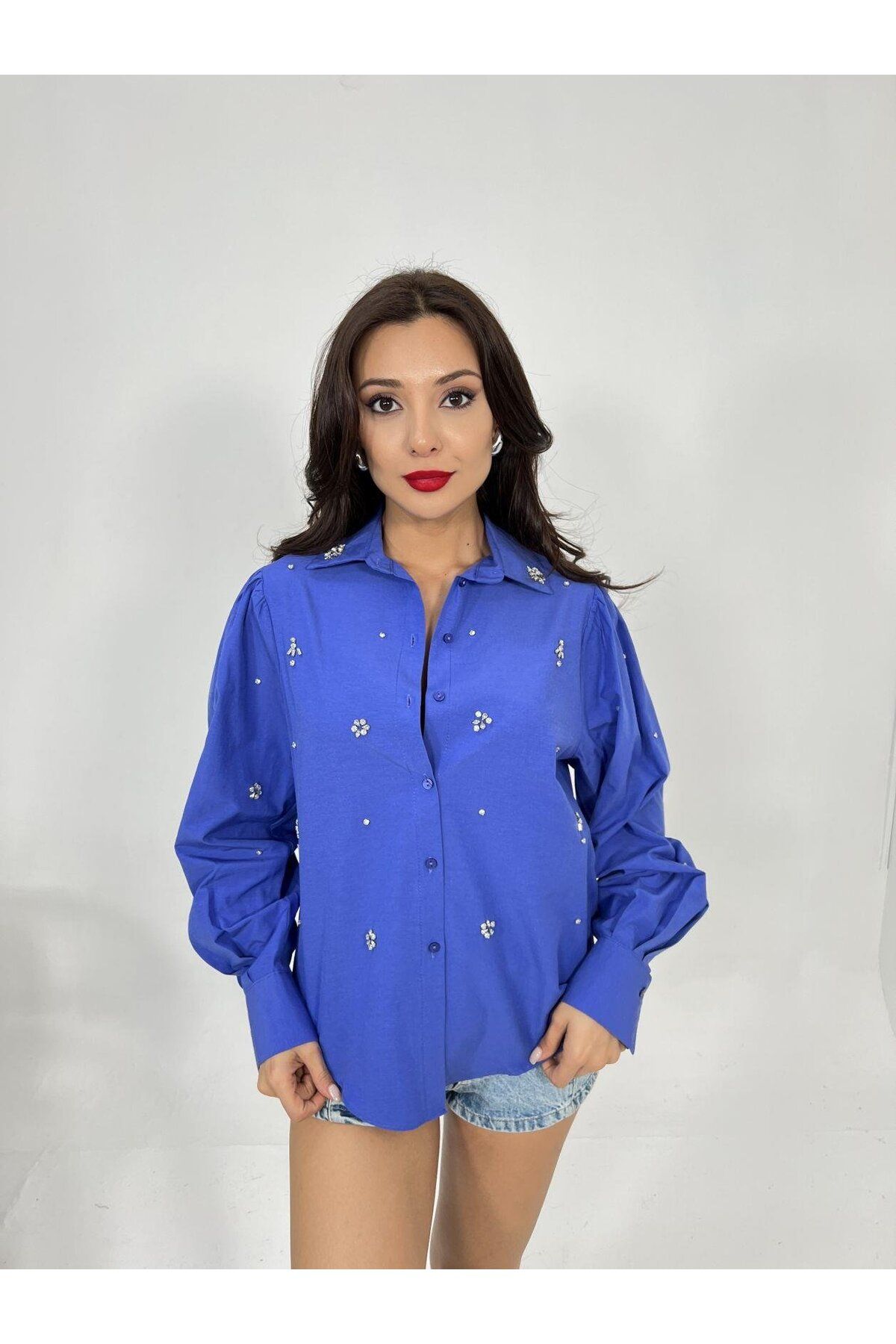 ARUZ MODA 6871 GÖMLEK-MOR