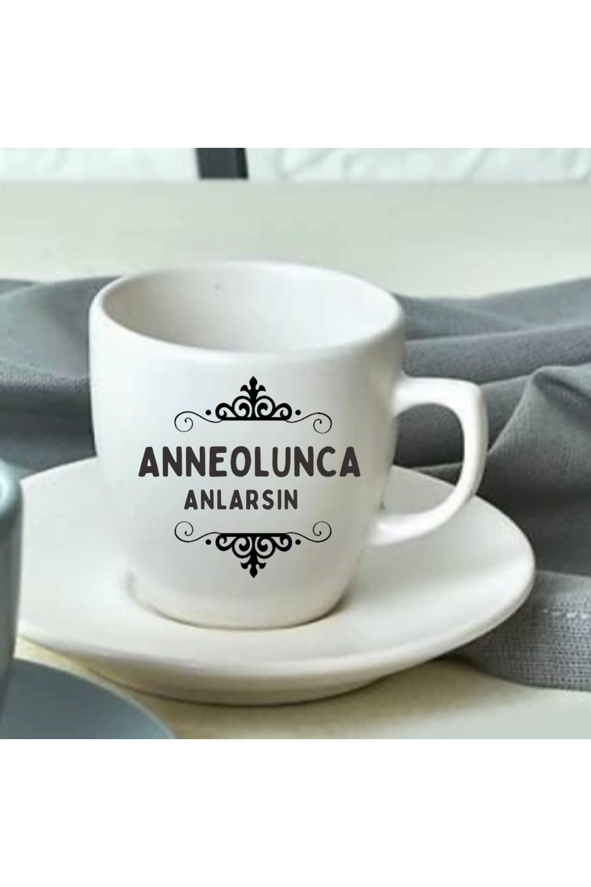 Çinihome Mug Kupa- Anneler Gününe Özel Baskılı Türk Kahve Fincanı 11