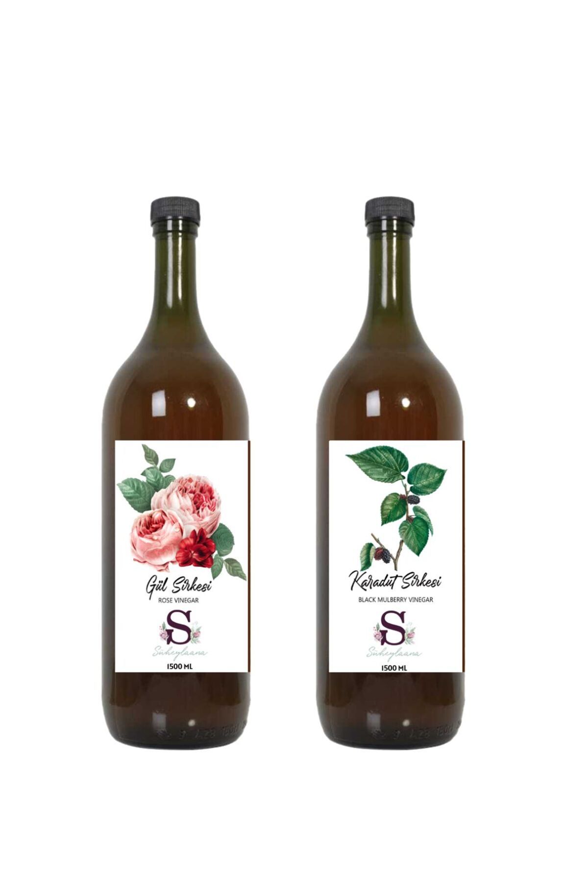 Süheylaana Doğal Gül Sirkesi 1500 Ml - Doğal Karadut Sirkesi 1500 Ml