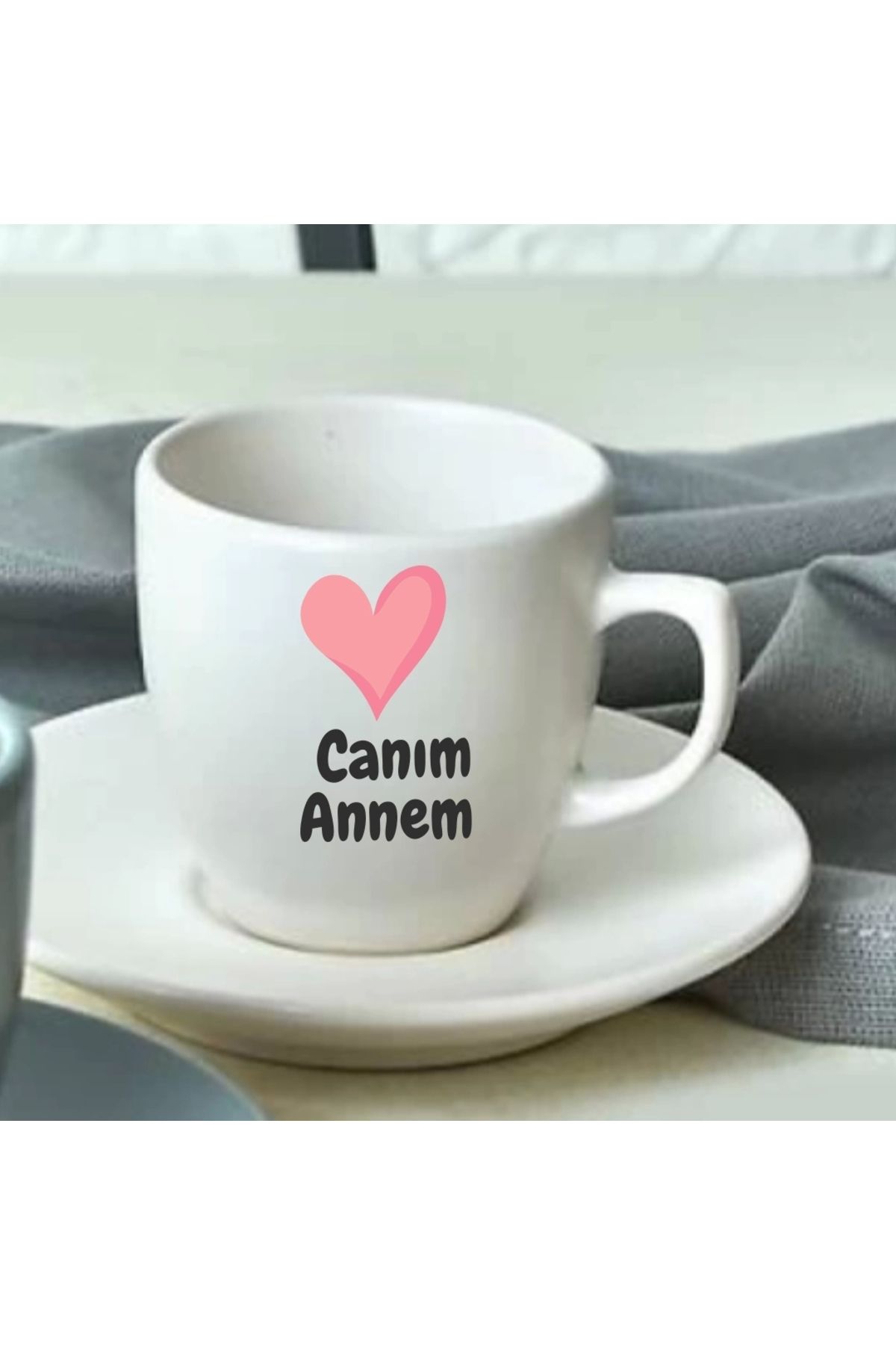 ÇİNİ HOME Mug Kupa- Anneler Gününe Özel Baskılı Türk Kahve Fincanı 7