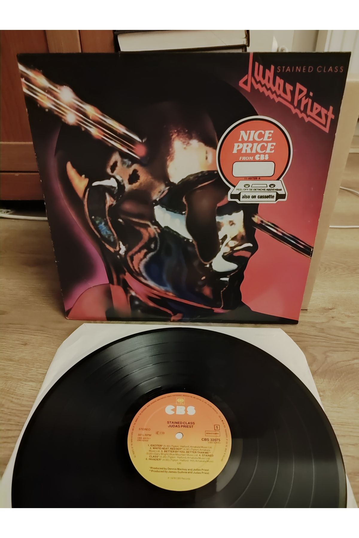Plakperest JUDAS PRIEST - Stained Class - 1978 Hollanda Basım 33lük LP Plak 2.EL