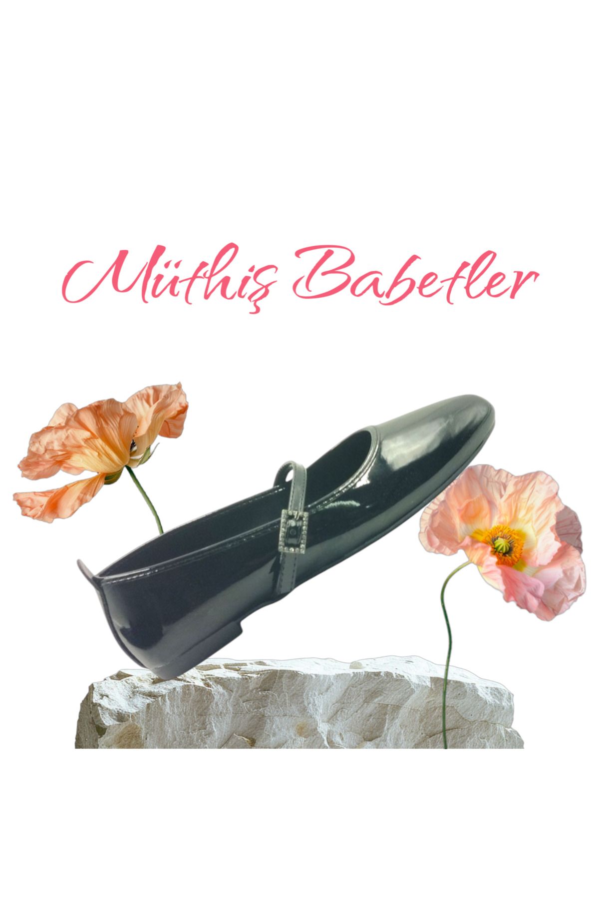 Escarpinshoes KADIN BANTLI TOKALI BABET GÜNLÜK ŞIK RAHAT AYAKKABI