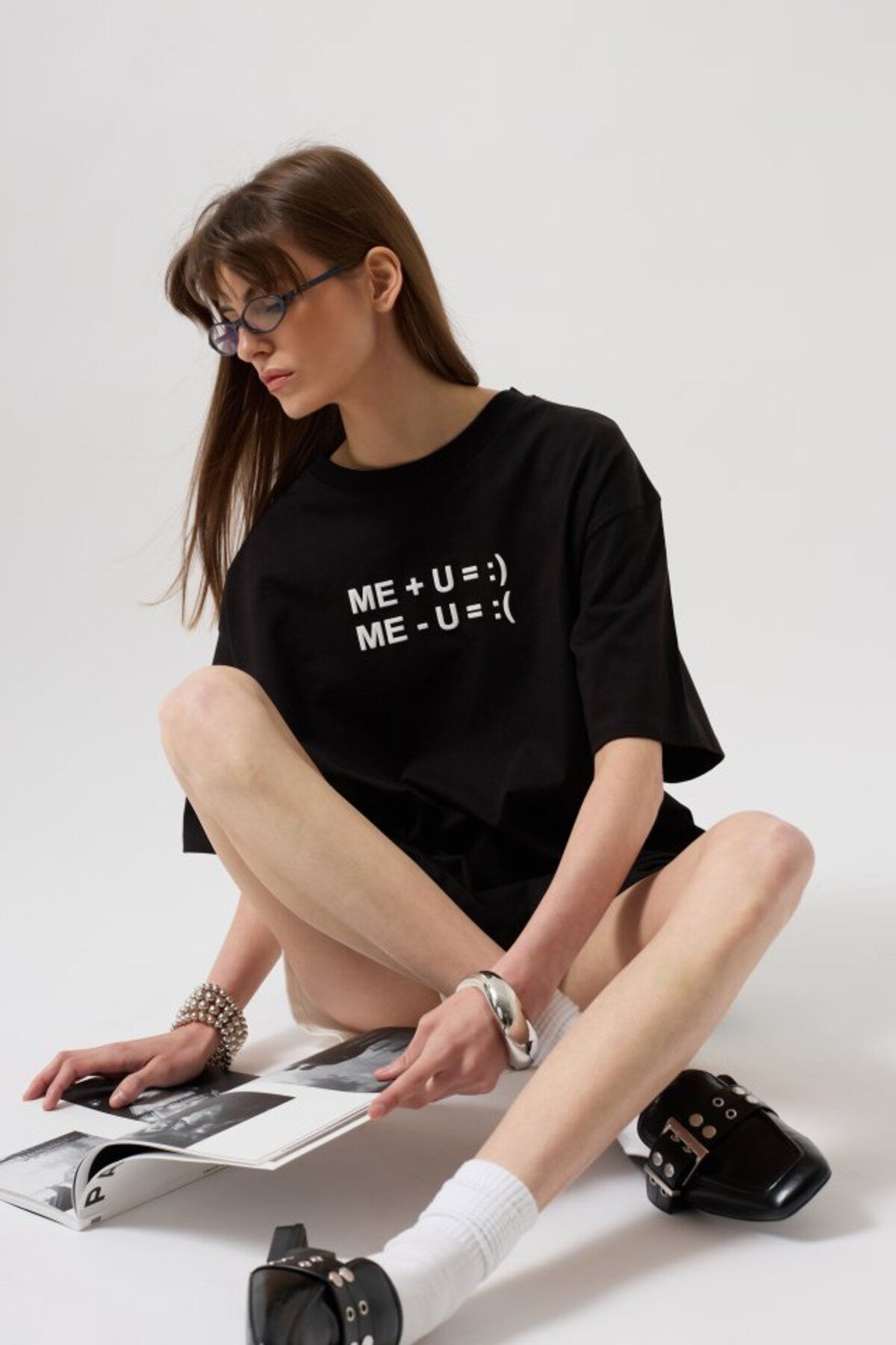 ARUZ MODA Kabartma Baskılı T-Shirt