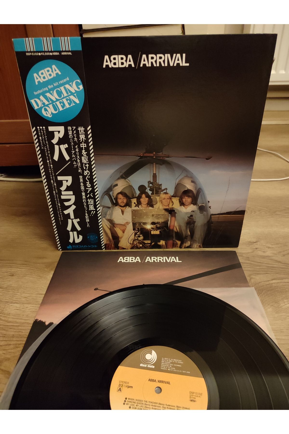Plakperest ABBA - Arrival - 1978 Japonya Basım - 33lük LP Plak - Obi’li 2.el