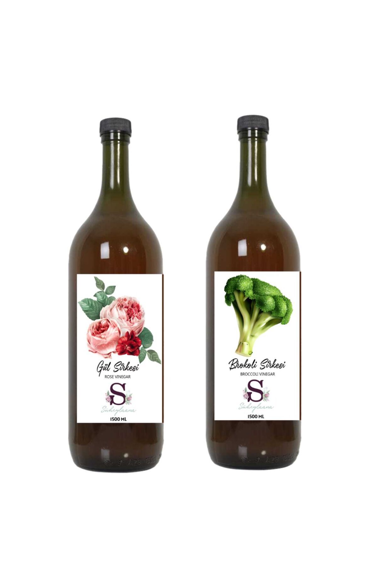 Süheylaana Doğal Gül Sirkesi 1500 Ml - Doğal Brokoli Sirkesi 1500 Ml