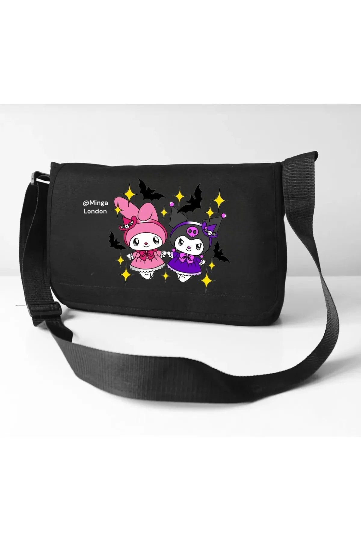 weywot Siyah Kuromi Melody Best Duo Okul, Kurs, Dershane Postacı Çantası