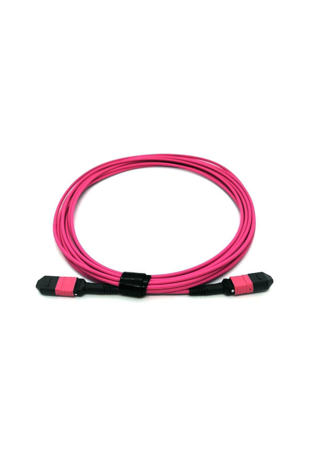 Beek BC-FO-5MPMPB-10/4-FF 10 Mt MPO to MPO Dişi-Dişi B Croos 12 core OM4 Fiber Patch Cord Kablo