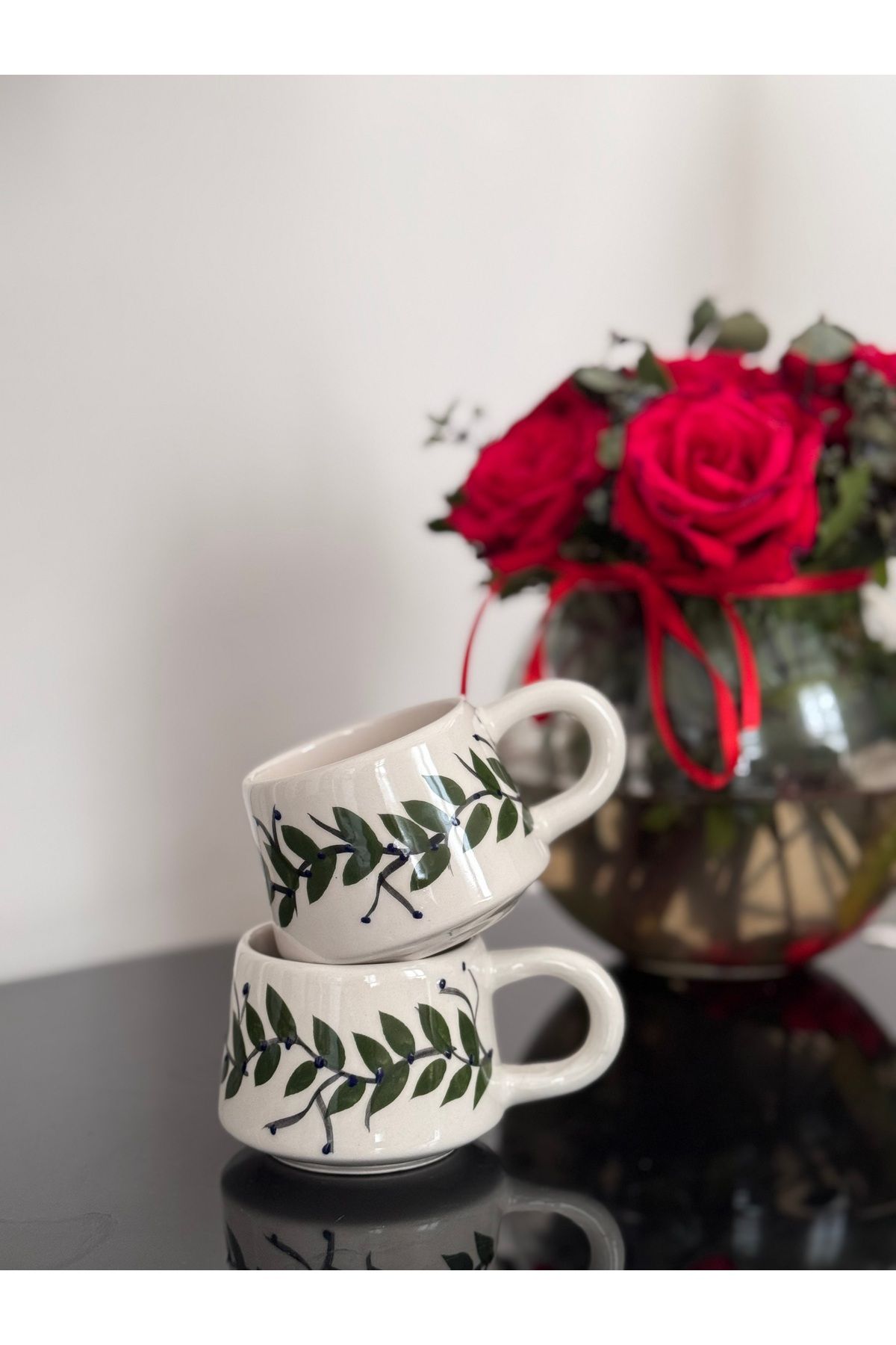 ema Seramik 2’Li Kahve Fincanı Kupa Mug Bardak 150 ml