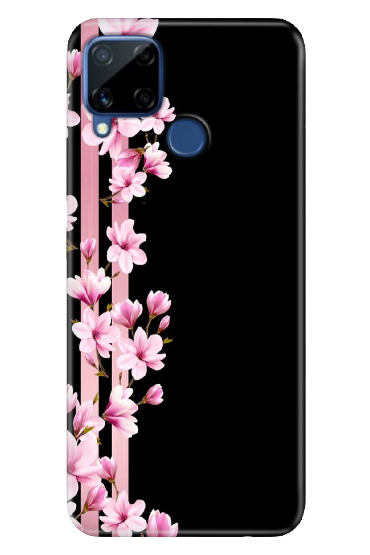 Realme C15 Sheath Patterned Silicone Color TPU UV Natural