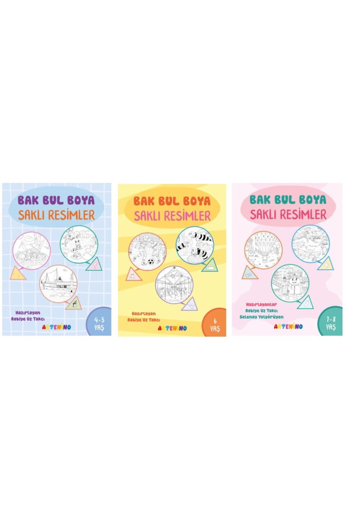 Artenino BAK BUL BOYA -SAKLI RESİMLER- 3' LÜ SET