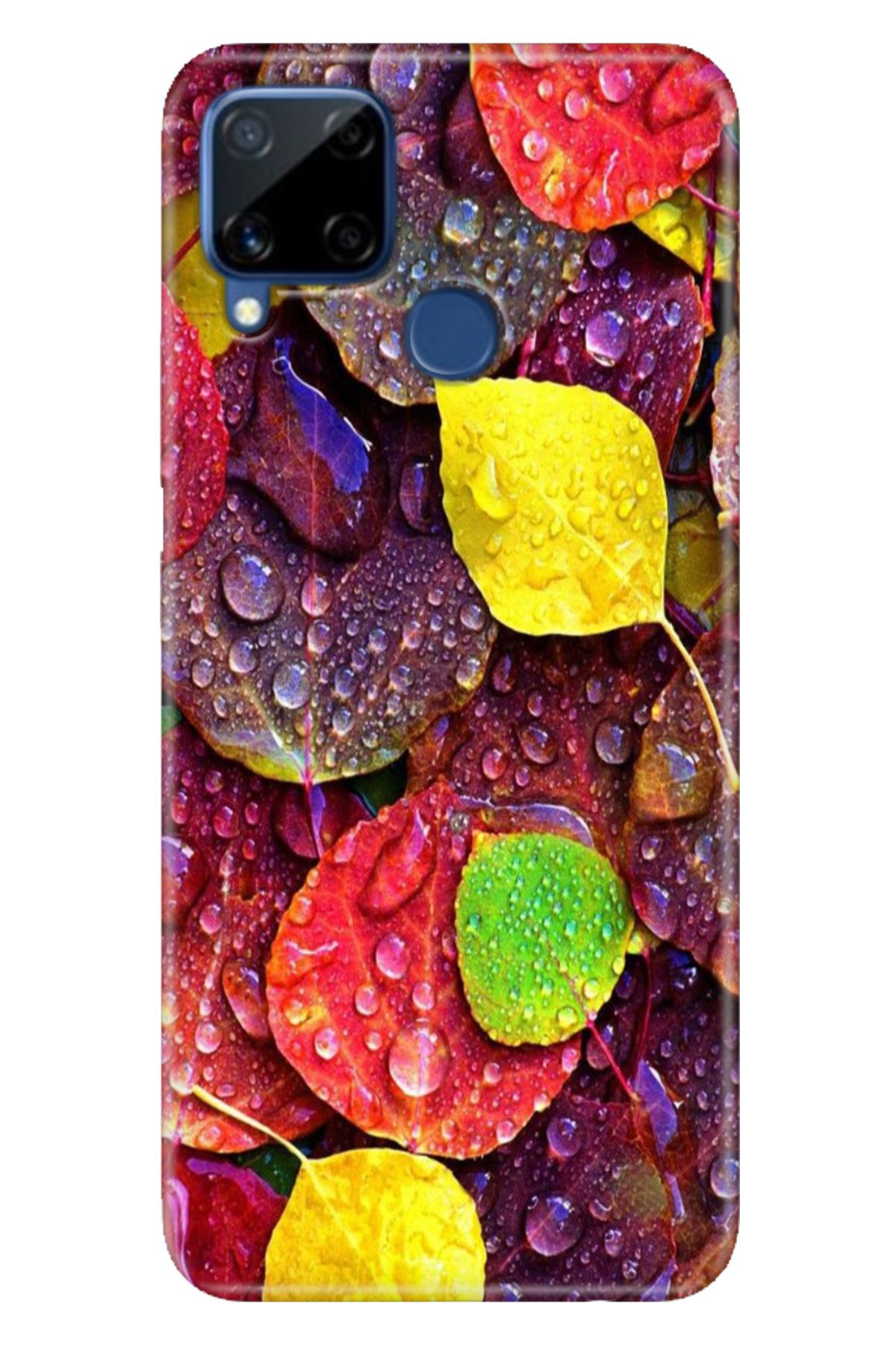 Realme C15 Sheath Patterned Silicone Color TPU UV Autumn