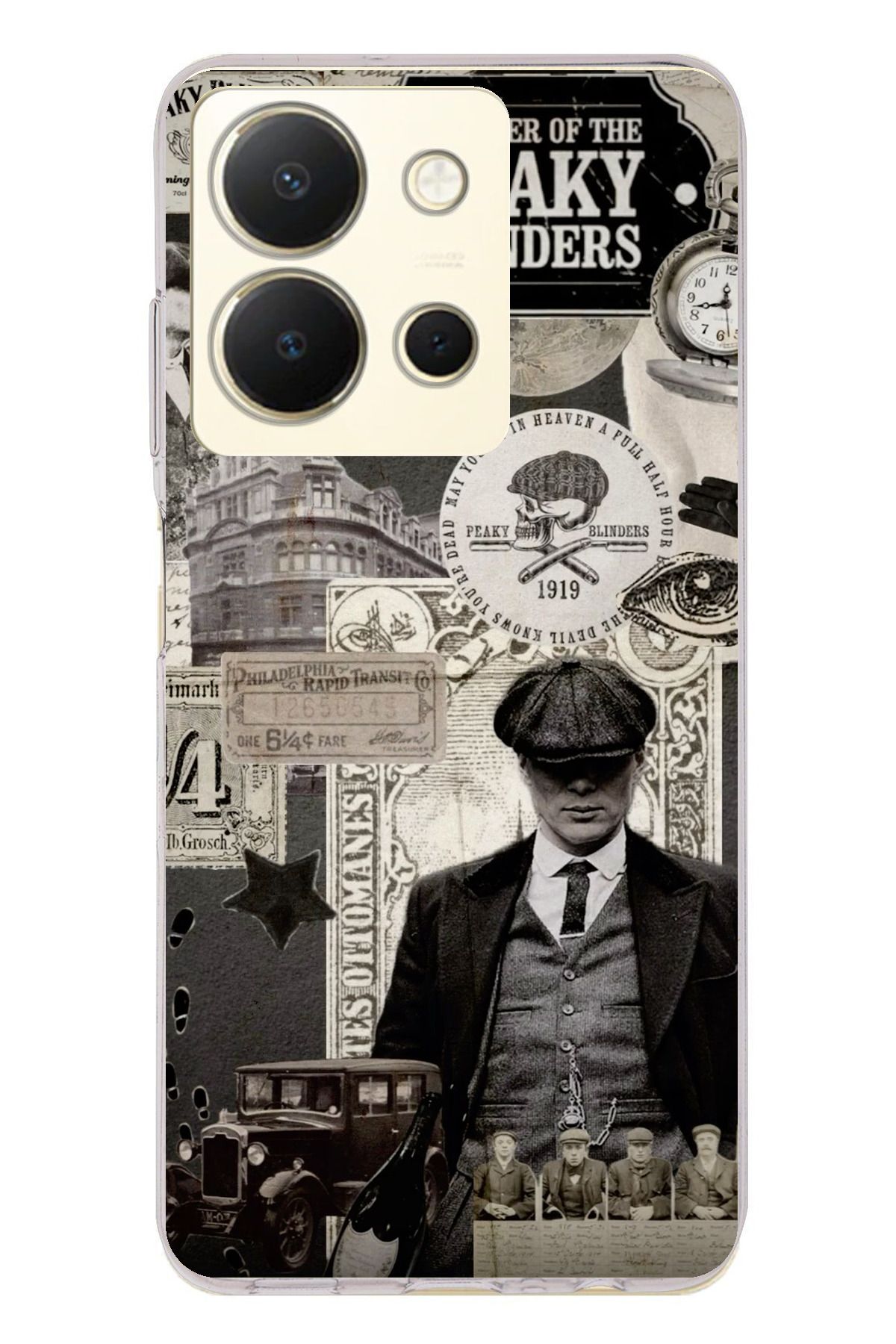 TechTree Vivo Y36 Uyumlu Peaky Blinders Şeffaf Silikon Kılıf