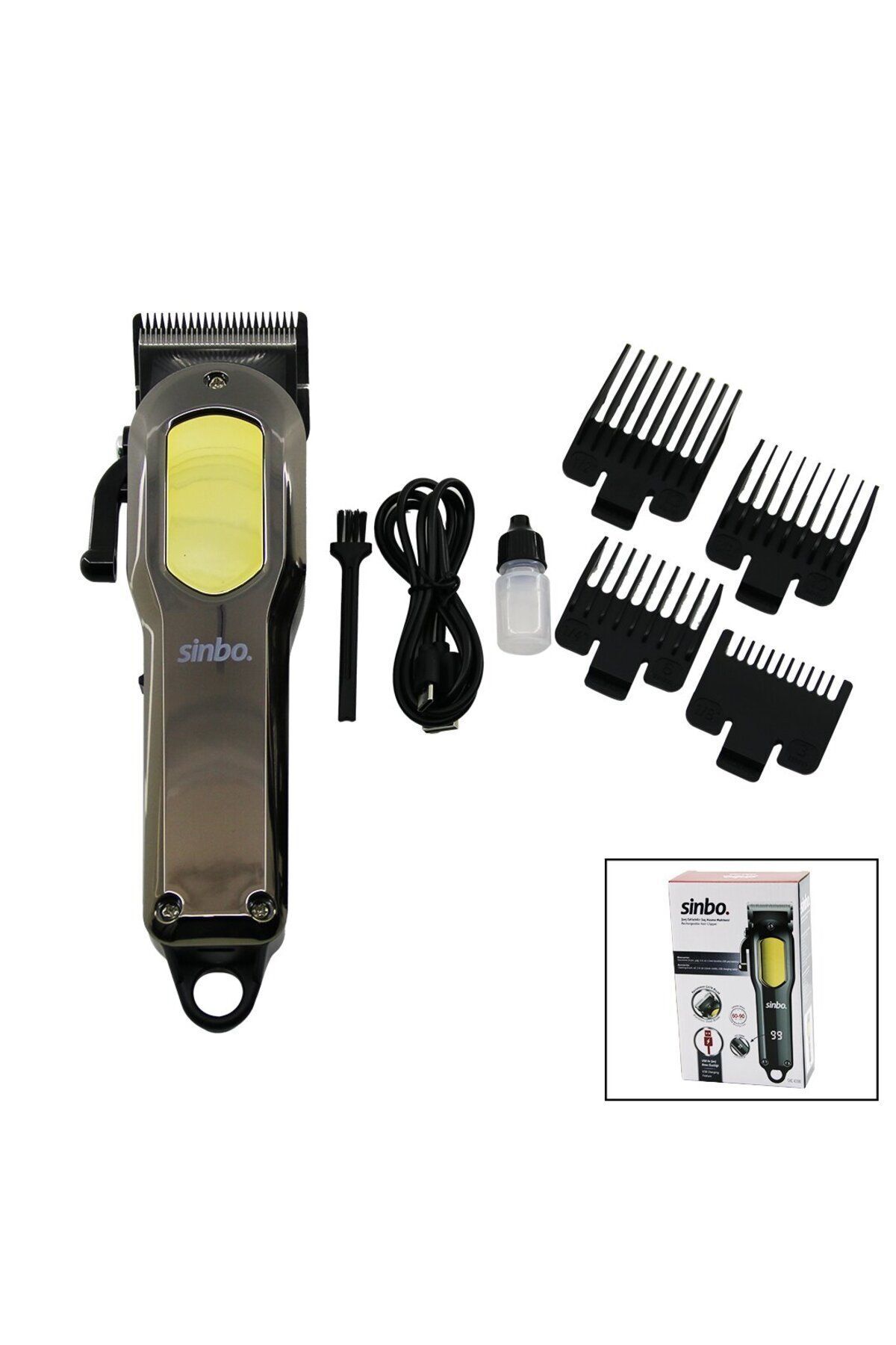 teknotrust KESİM AYAR MANDALLI USB ŞARJLI - LCD GÖSTERGELİ SAÇ KESME TRAŞ MAKİNESİ GÖV - PRP7415-5373
