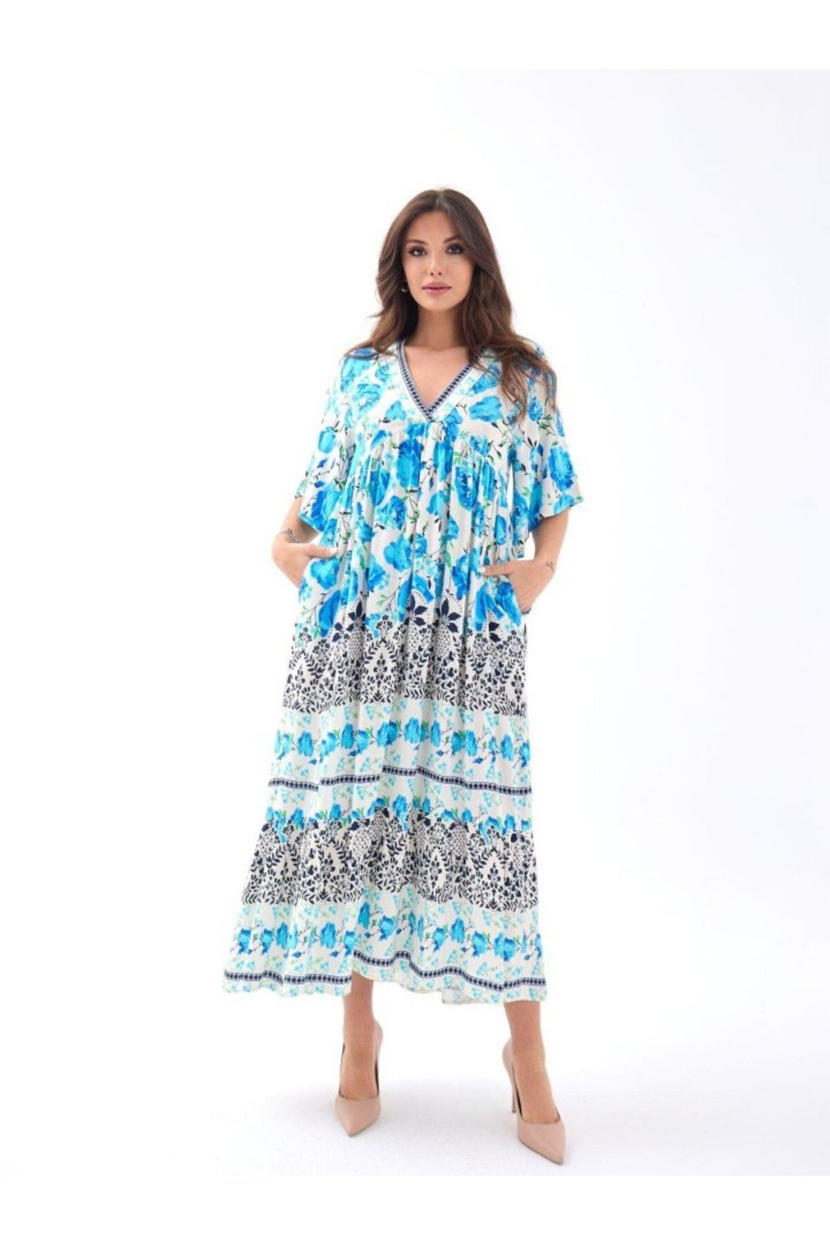ARUZ MODA 5832 ELBİSE-JENA