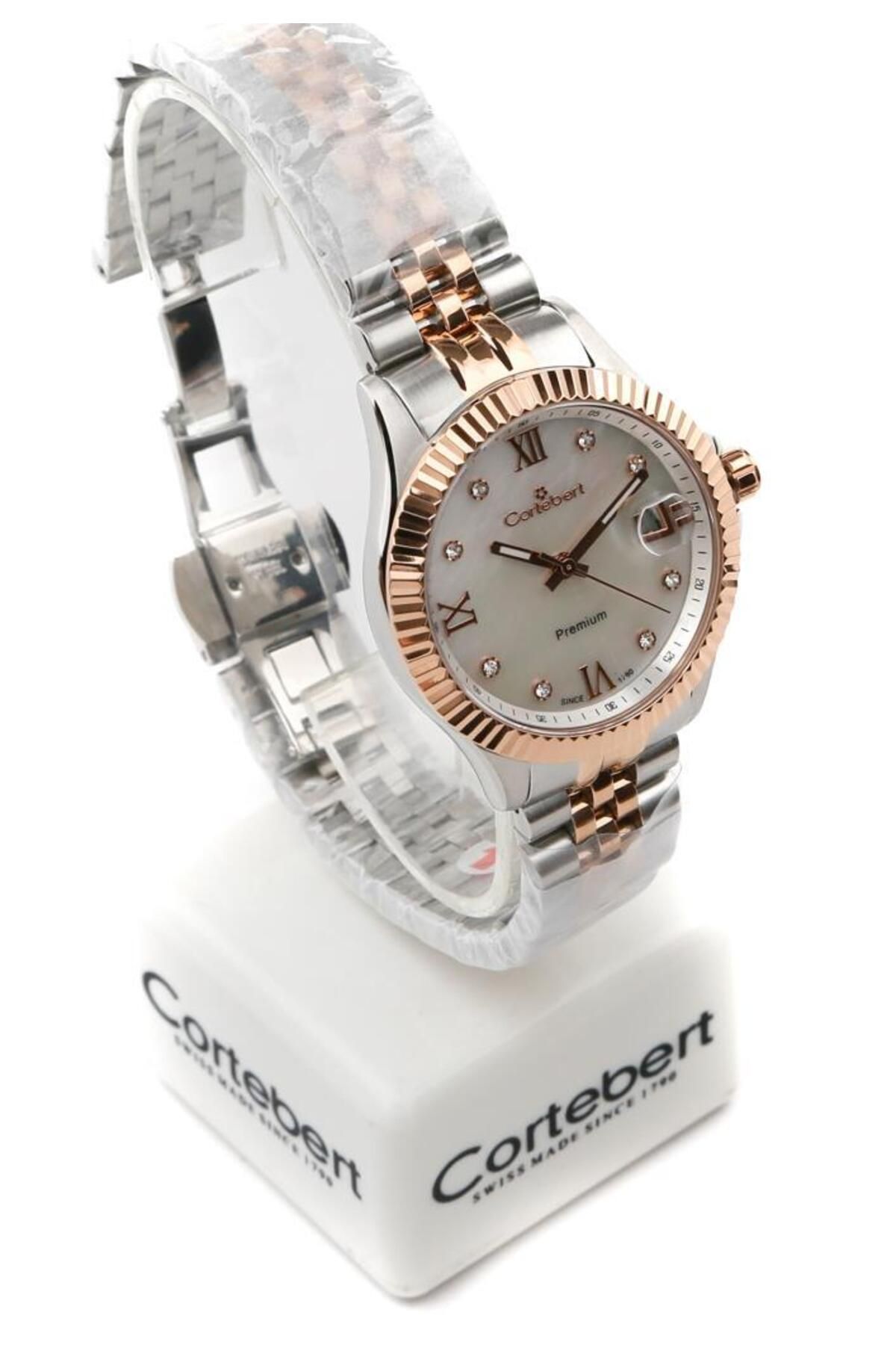cortebert Rose Gold Cortebert Lüks Kol Saati