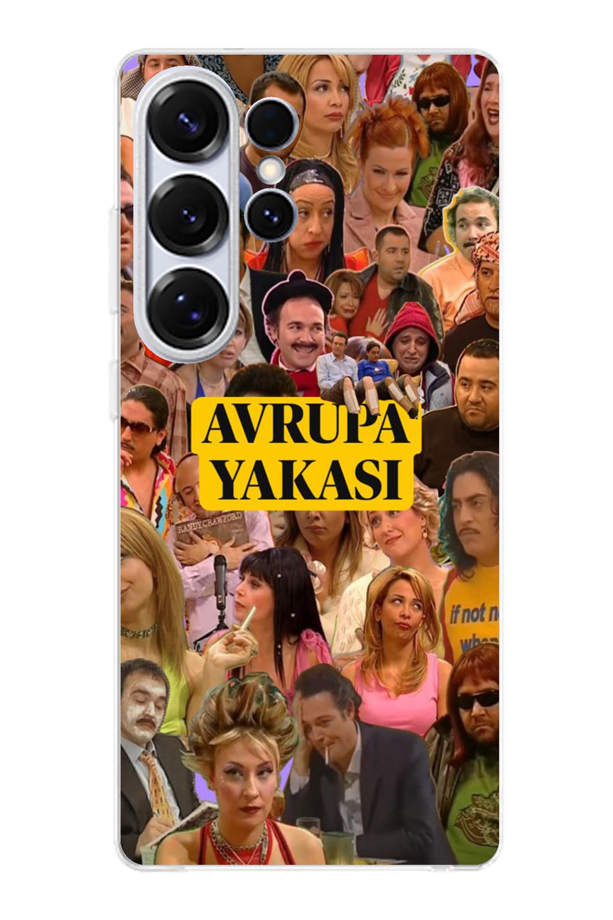 TechTree Samsung Galaxy S25 ULTRA Uyumlu Avrupa Yakası Şeffaf Silikon Kılıf
