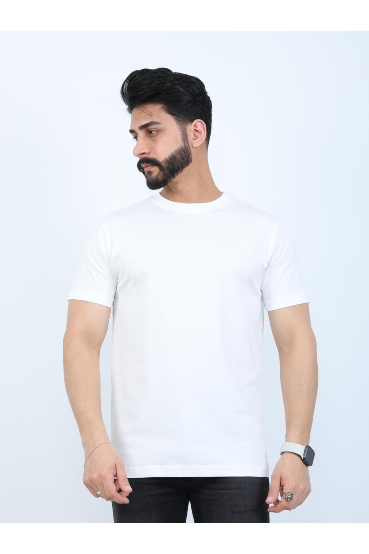twentyfive25 Erkek Relaxed Fit Bisiklet Yaka Basic Tişört
