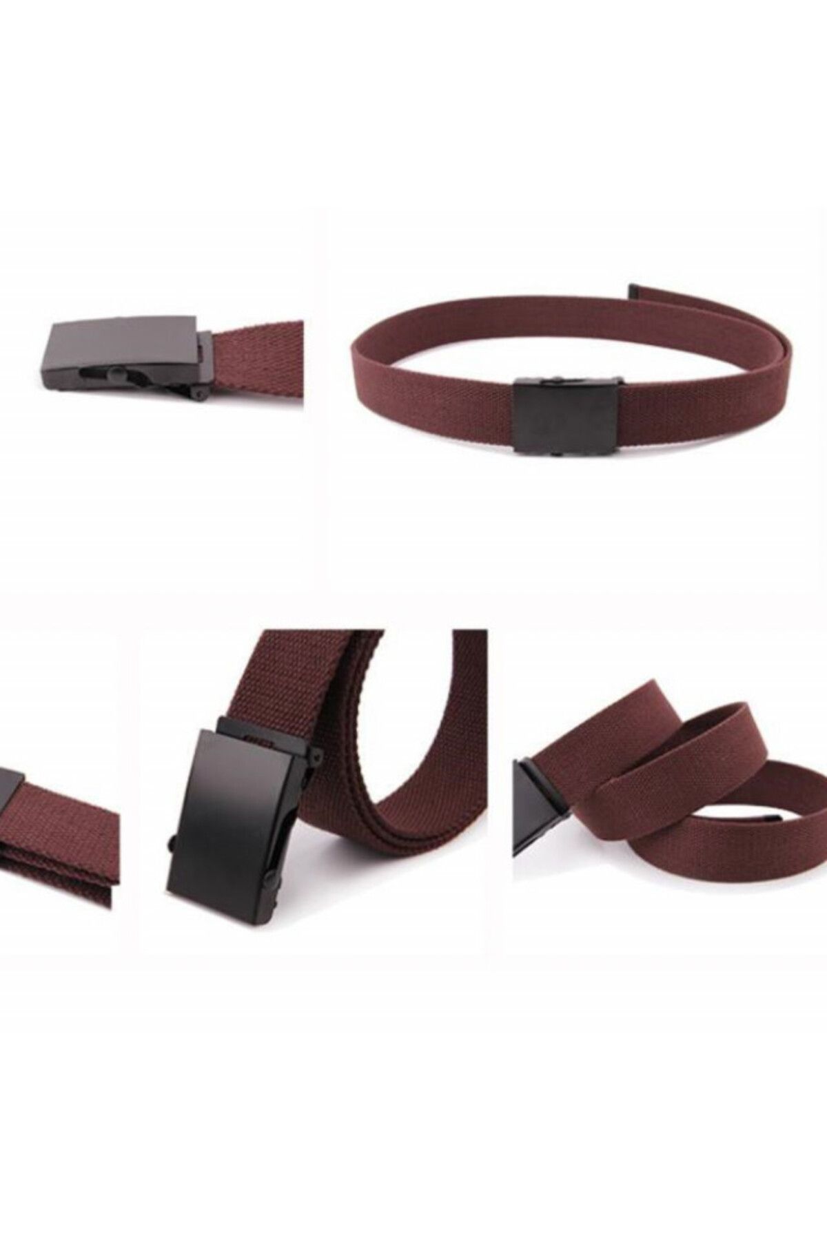 PUFO-Army Elite Edition men's belt 3.8 x 125 cm, adjustable, brown 3