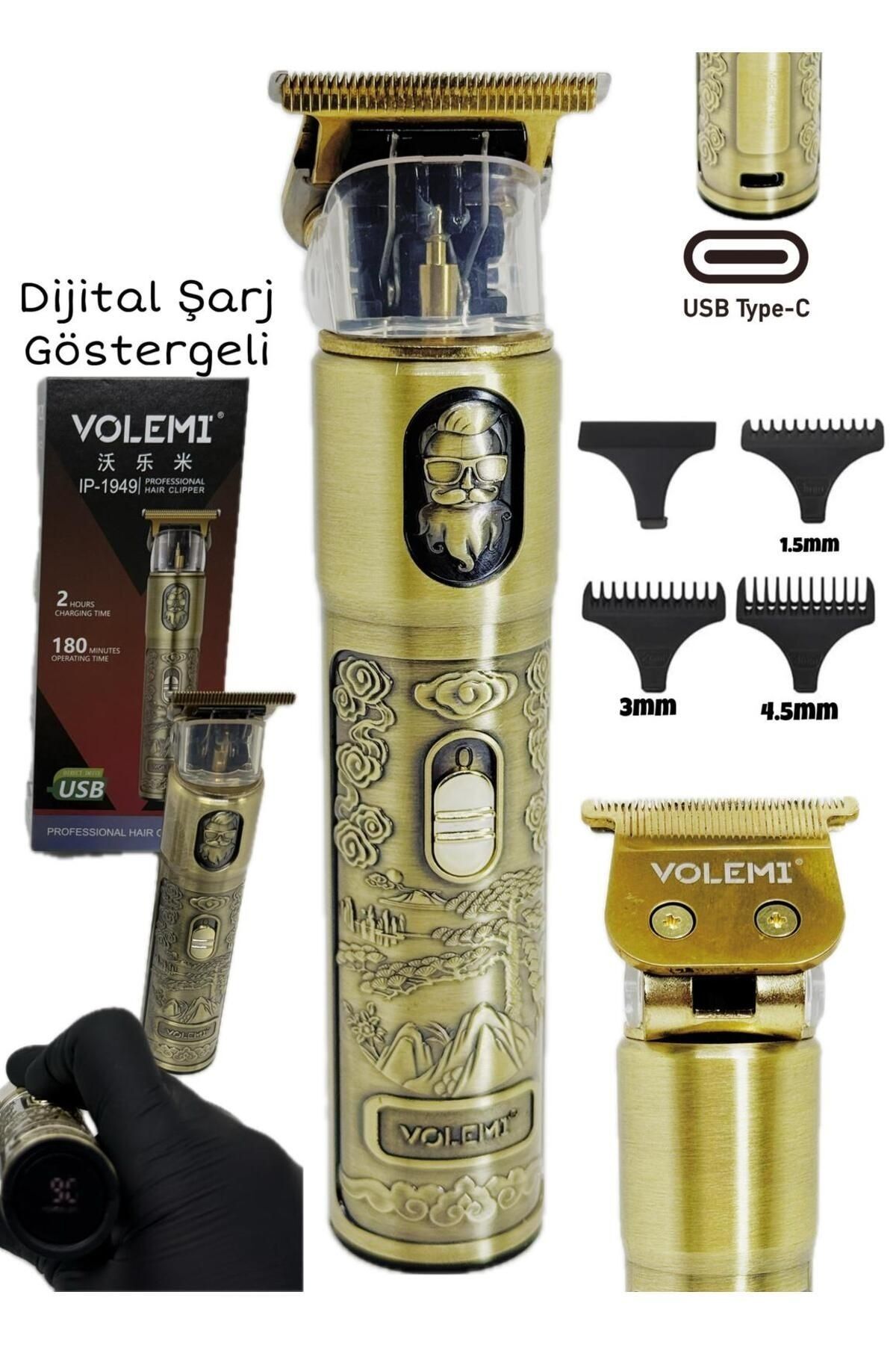 teknotrust Dijital Göstergeli Saç Sakal Tıraş Makinesi - Sıfıra Yakın - IP-1949 (4767) - PRP3470-9539