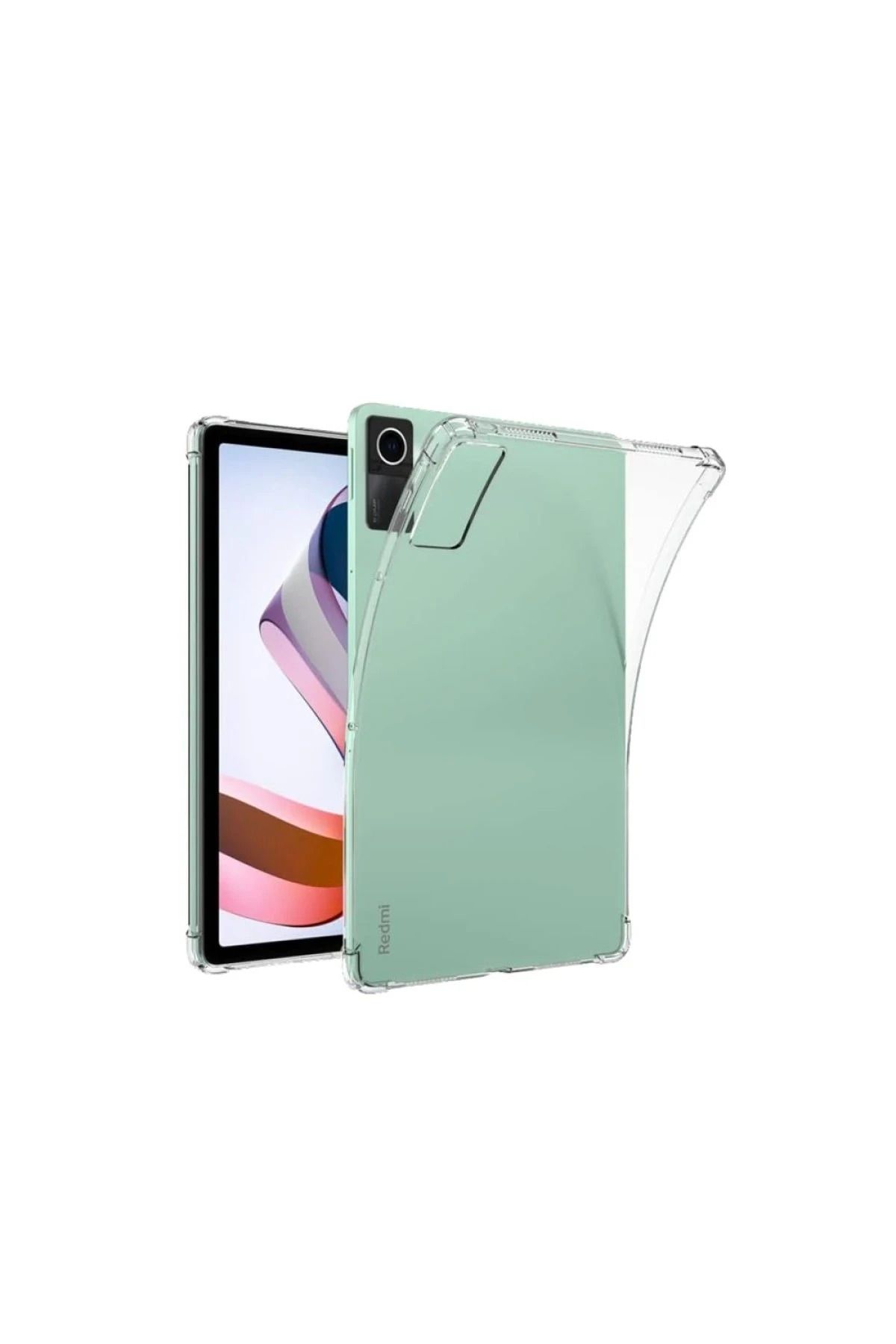 NewFace Xiaomi Redmi Pad SE 4G Kılıf Anti Şeffaf Tablet Silikon - Şeffaf YKTSN