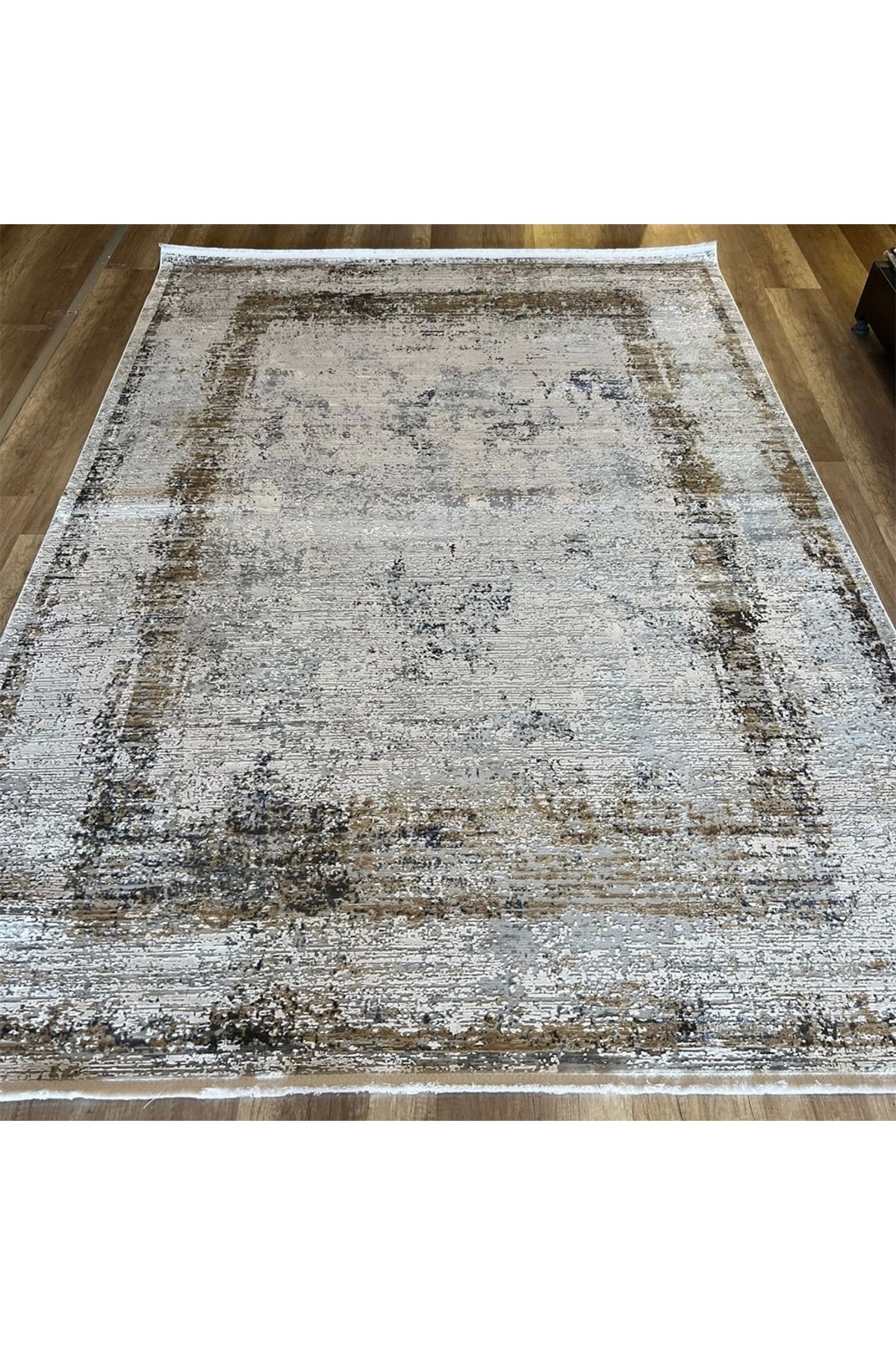 Hoomrugs Hoom Rugs Exclusive Miami 60543/110 Gri Gold Modern Salon Halısı