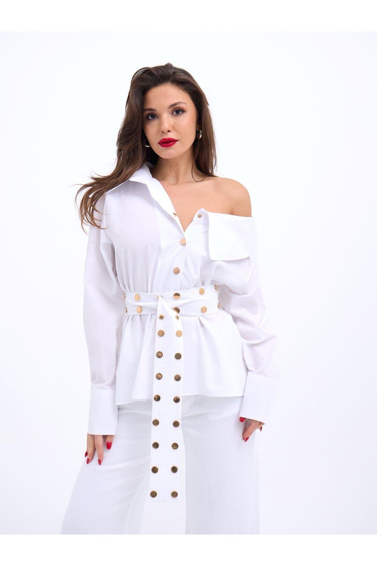 ARUZ MODA 6493 GÖMLEK-BEYAZ