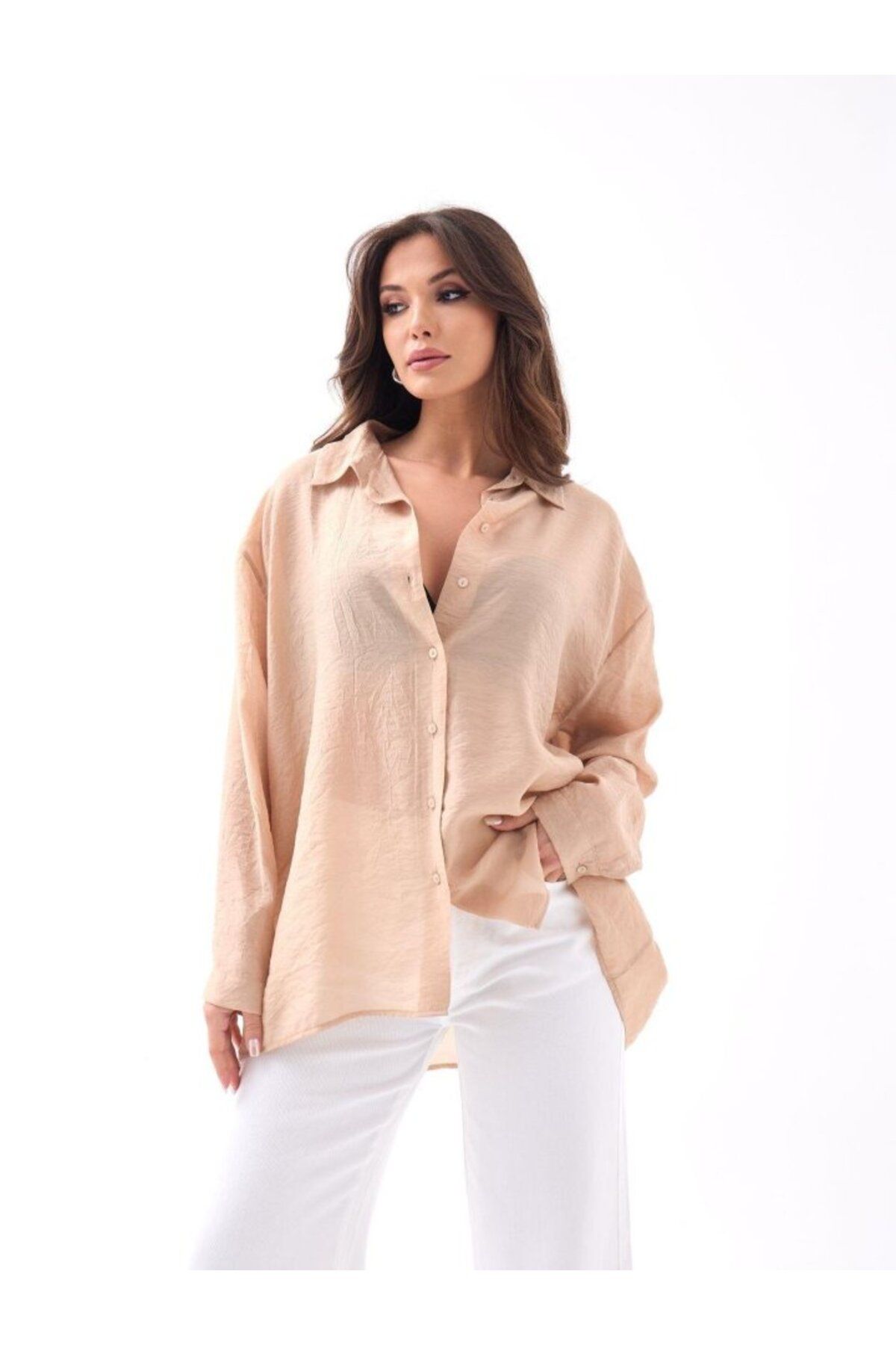 ARUZ MODA 7423 GÖMLEK-VİZON