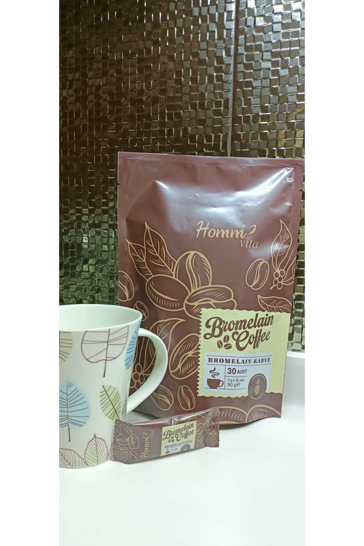 homm Vita Bromelain Coffee Kahve 30ad. 3gx30ad Çözünebilir kahve