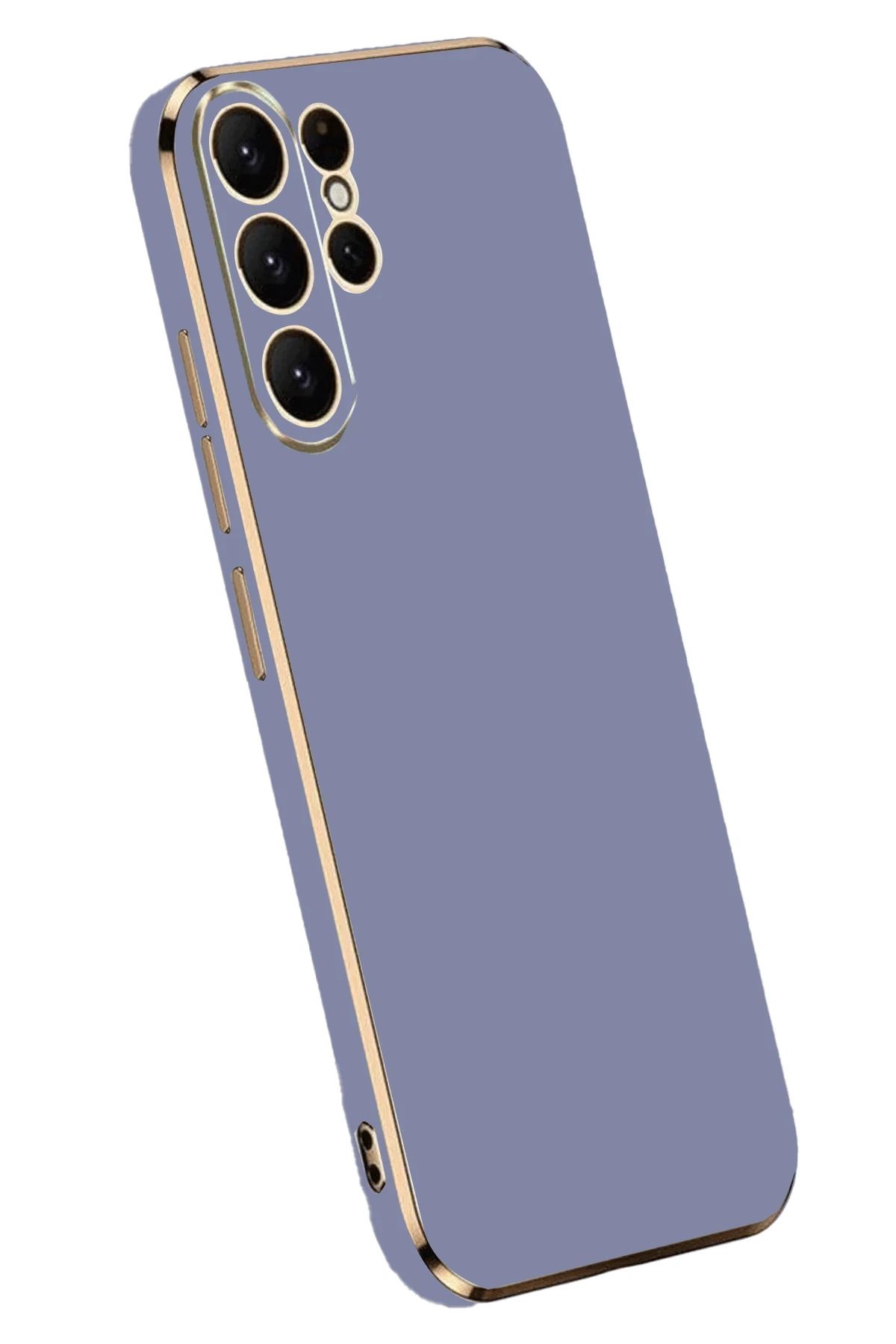 NewFace Samsung Galaxy S24 Ultra Kılıf Volet Silikon - Mavi WLZOR