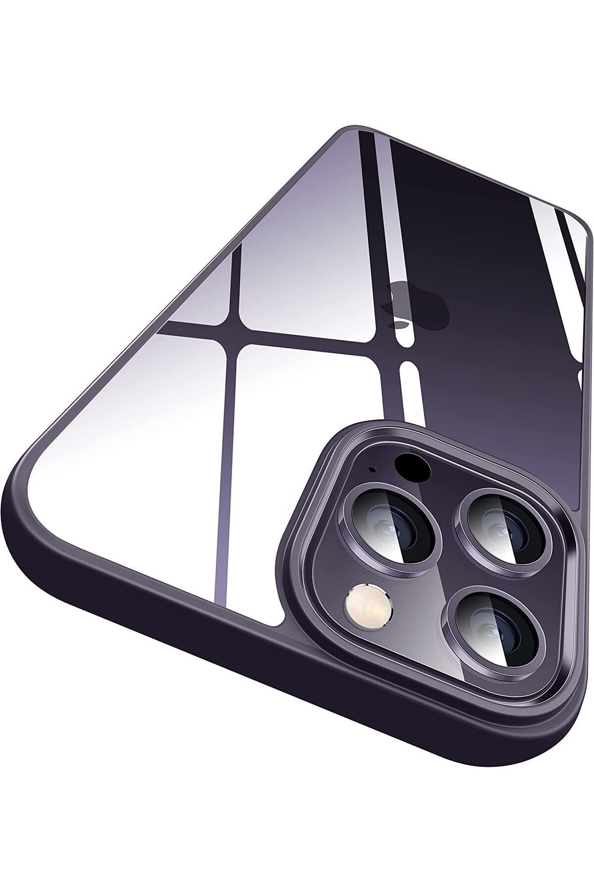 STOREMAX cmllashop İphone 14 Pro ile Uyumlu Hybrid Serisi Arkası Cyrstal Clear Şeffaf Kenarları Premium S