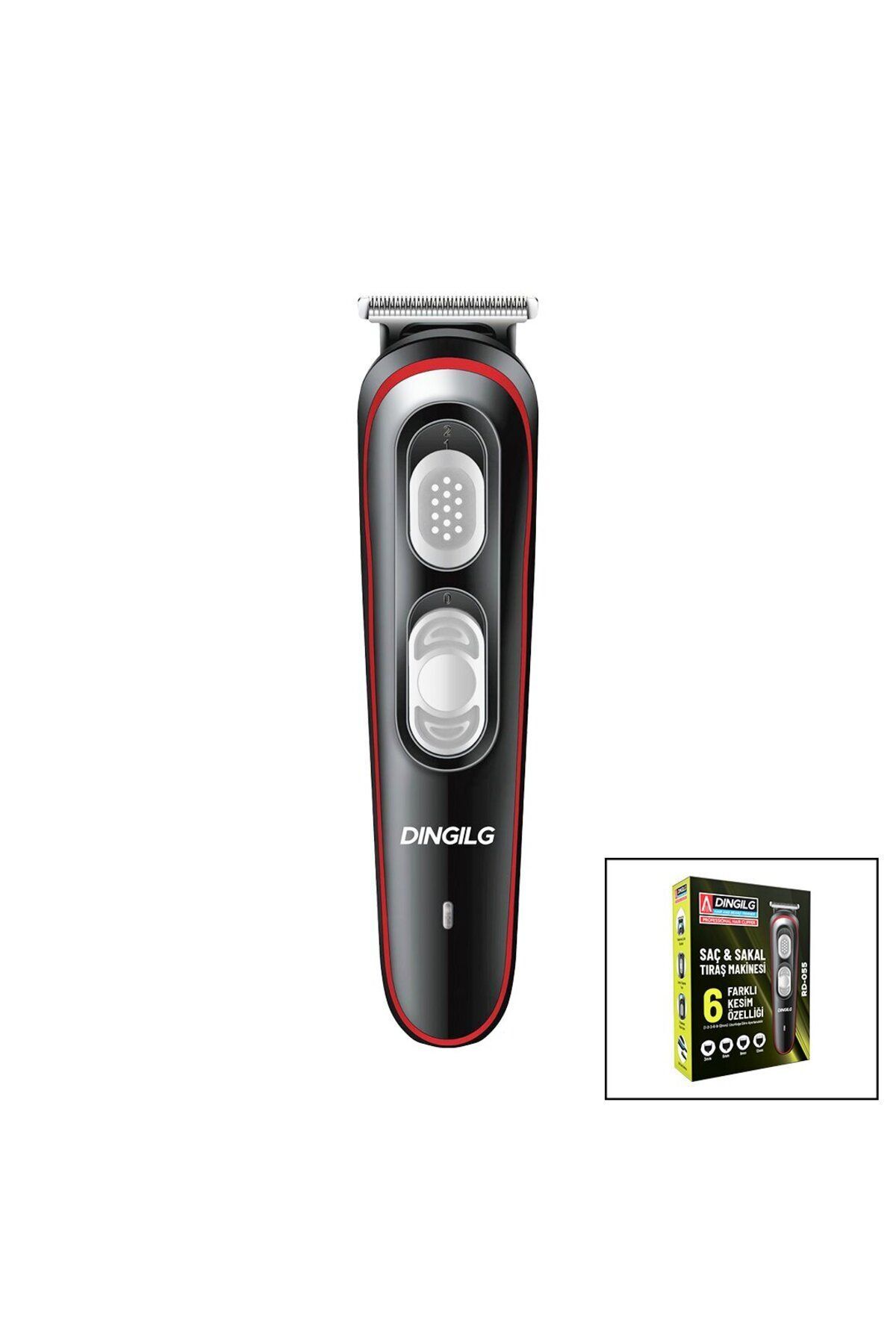 teknotrust SAÇ - SAKAL KESME TRAŞ MAKİNESİ 6 FARKLI KESİM USB ŞARJLI 2 KADEME BIÇAK AYAR - PRP8542-8287