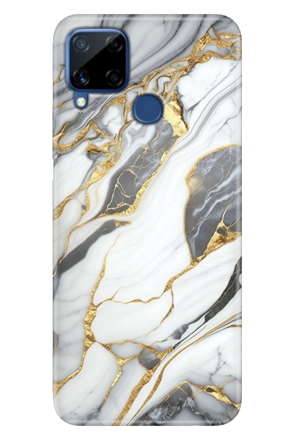 Realme C15 Sheath Patterned Silicone Color TPU UV Arsos Marble