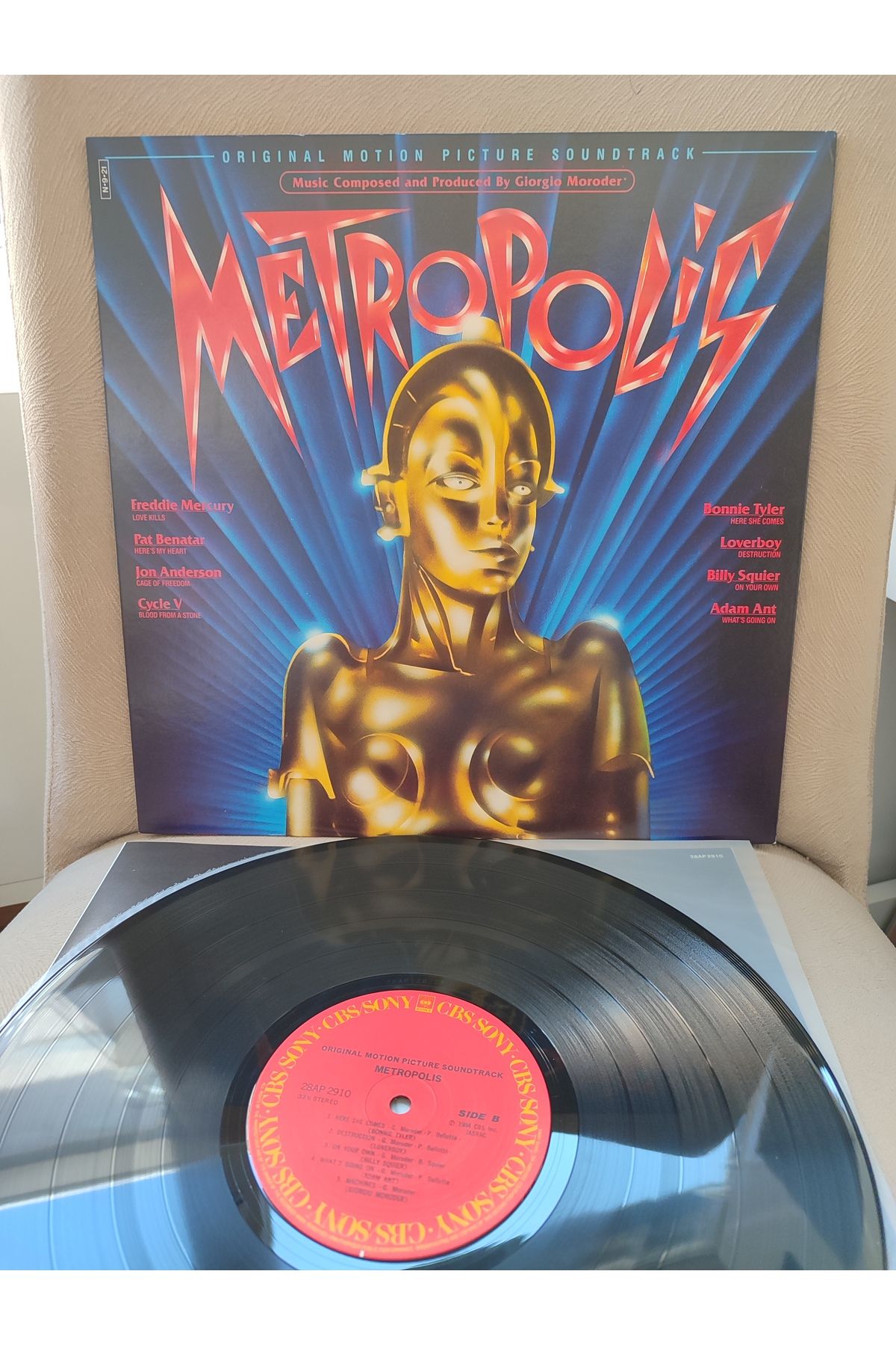 Plakperest METROPOLIS - Soundtrack - 1984 Japonya Basım - 33lük LP Plak 2.EL