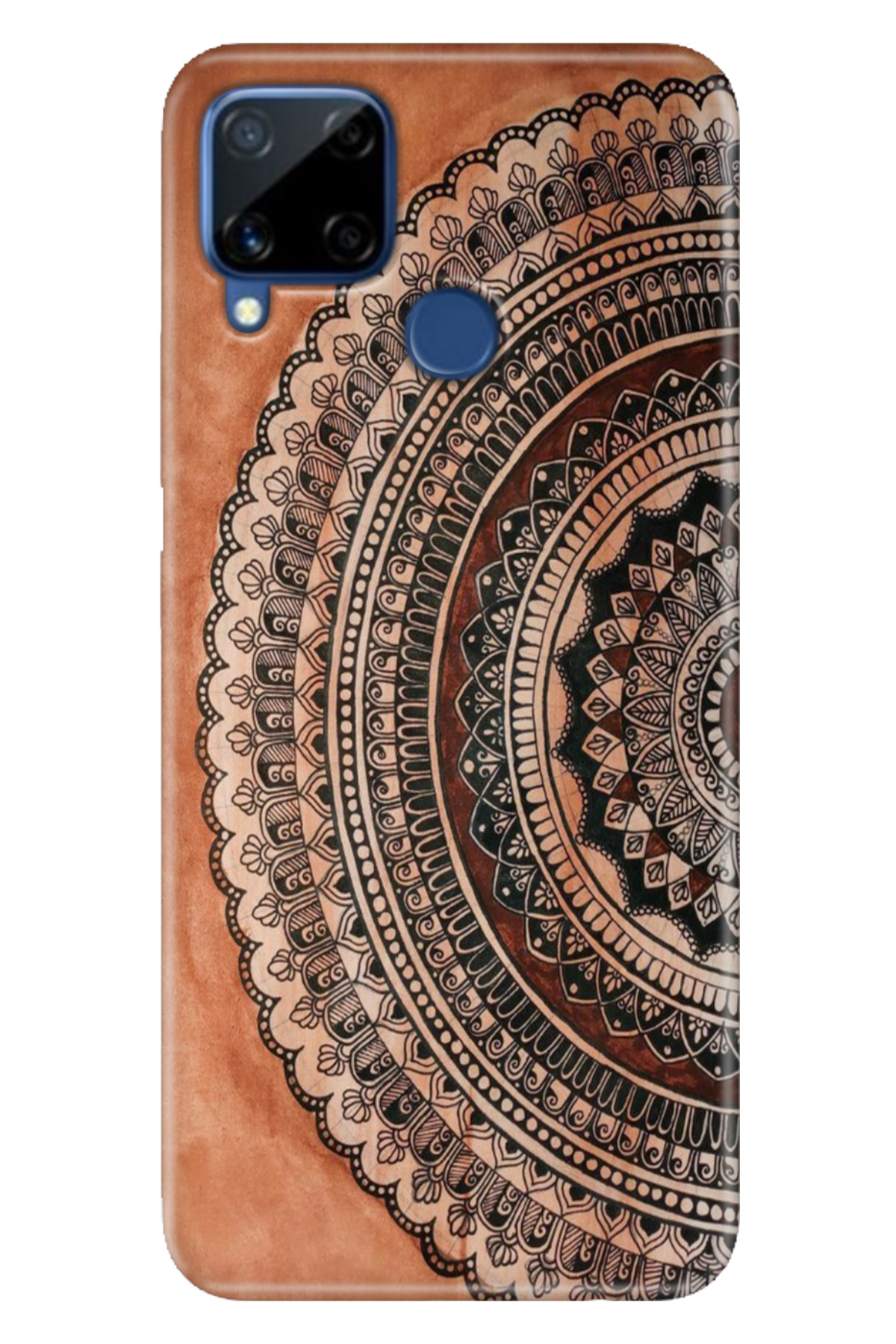 Realme C15 Sheath Patterned Silicone Color TPU UV Mat Max