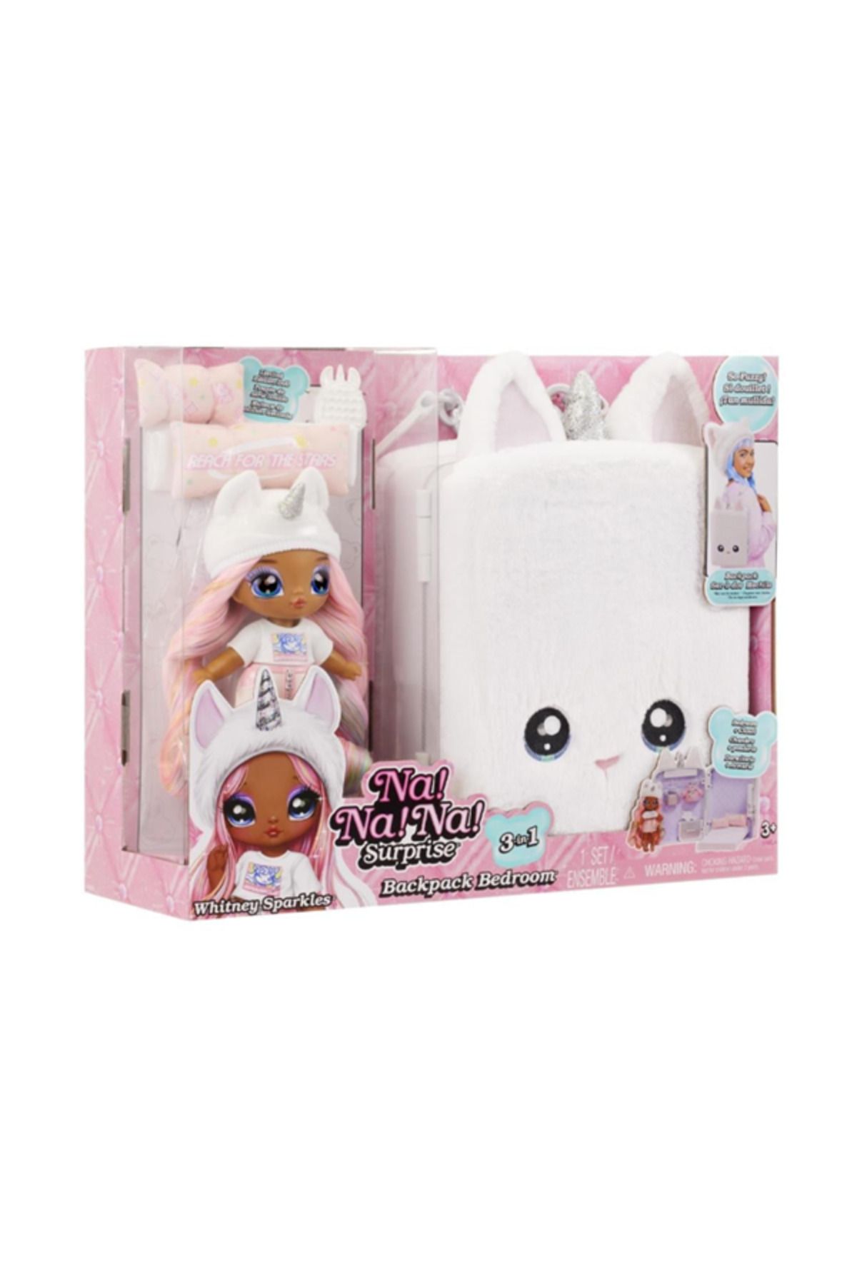 Flower Toys Na! Na! Na! Surprise Sırt Çantası Unicorn Yatak Odası Seti