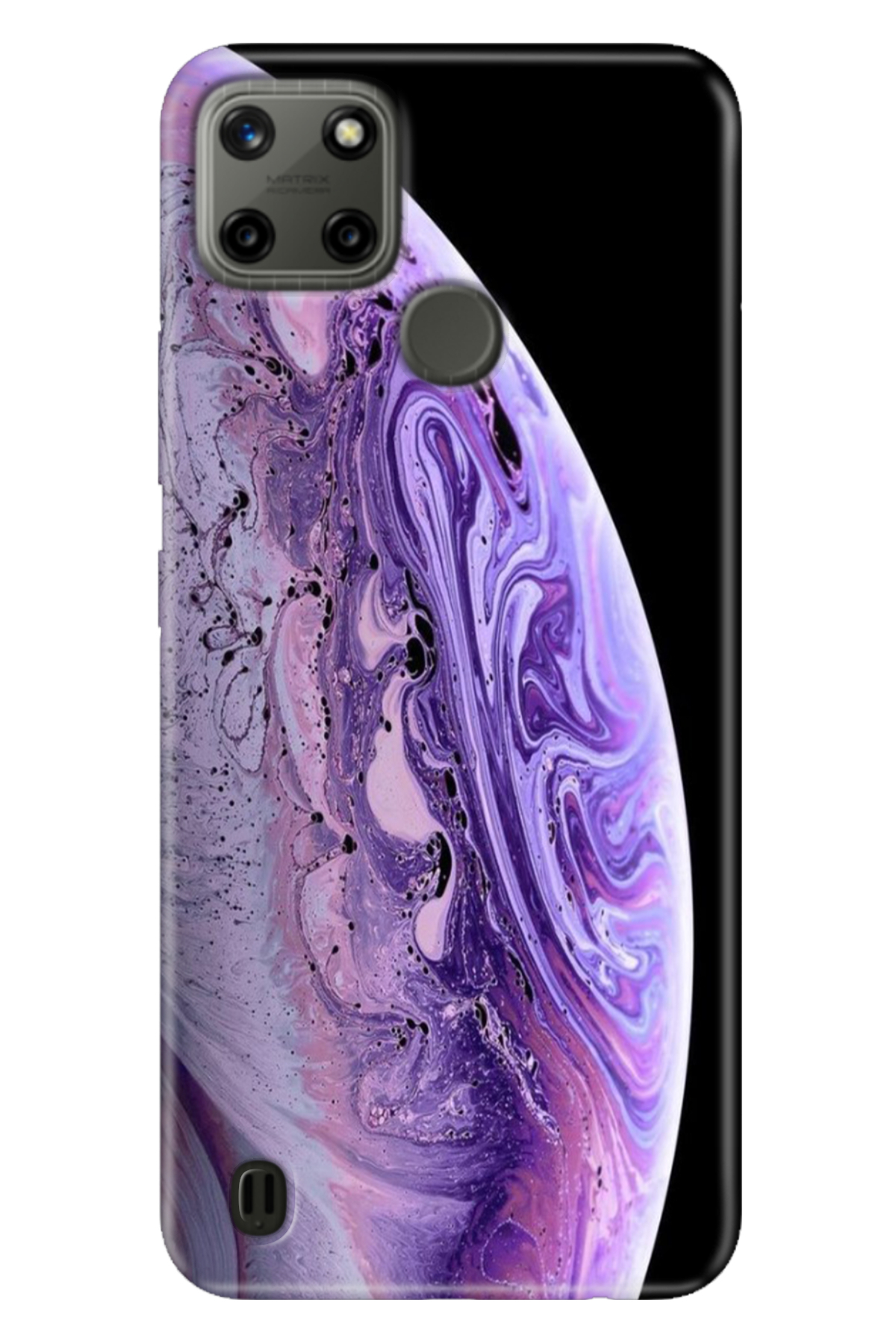 Realme C21Y - Realme C25Y Case Colorful TPU UV Printed Patterned Silicone World