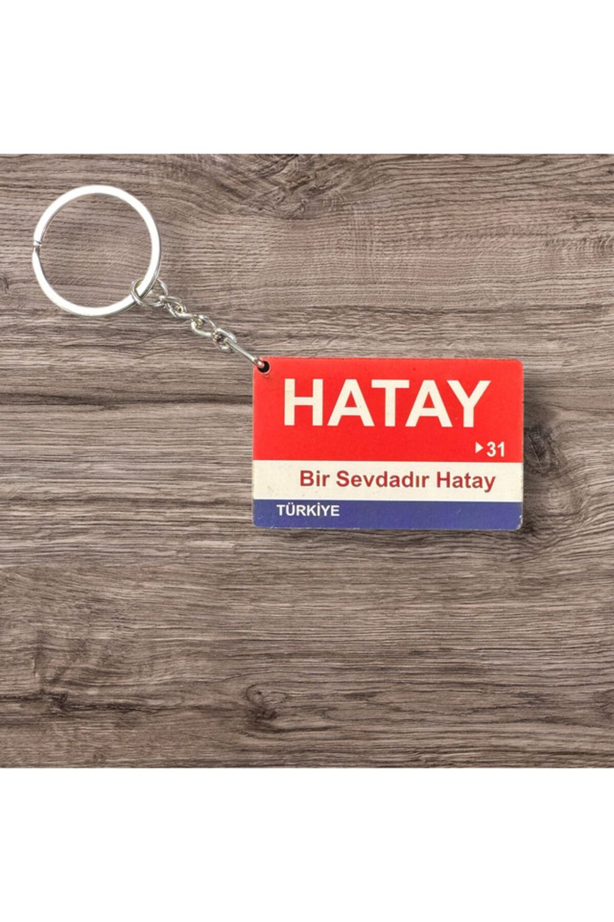 RoyalVance Hatay Ahşap Anahtarlık – İl ve Şehir Temalı Hediyelik