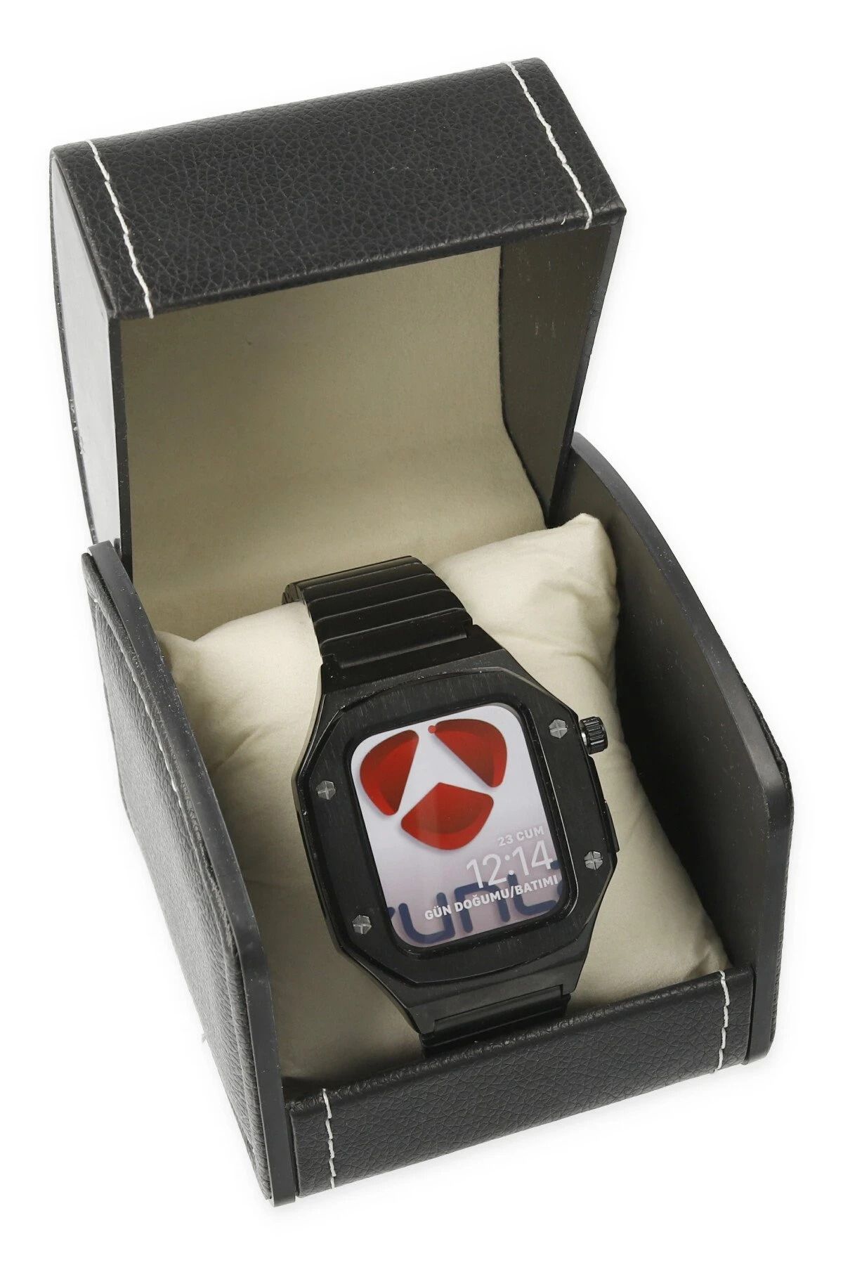 NewFace Apple Watch 44mm KR409 Metal Kordon - Siyah BSTMY