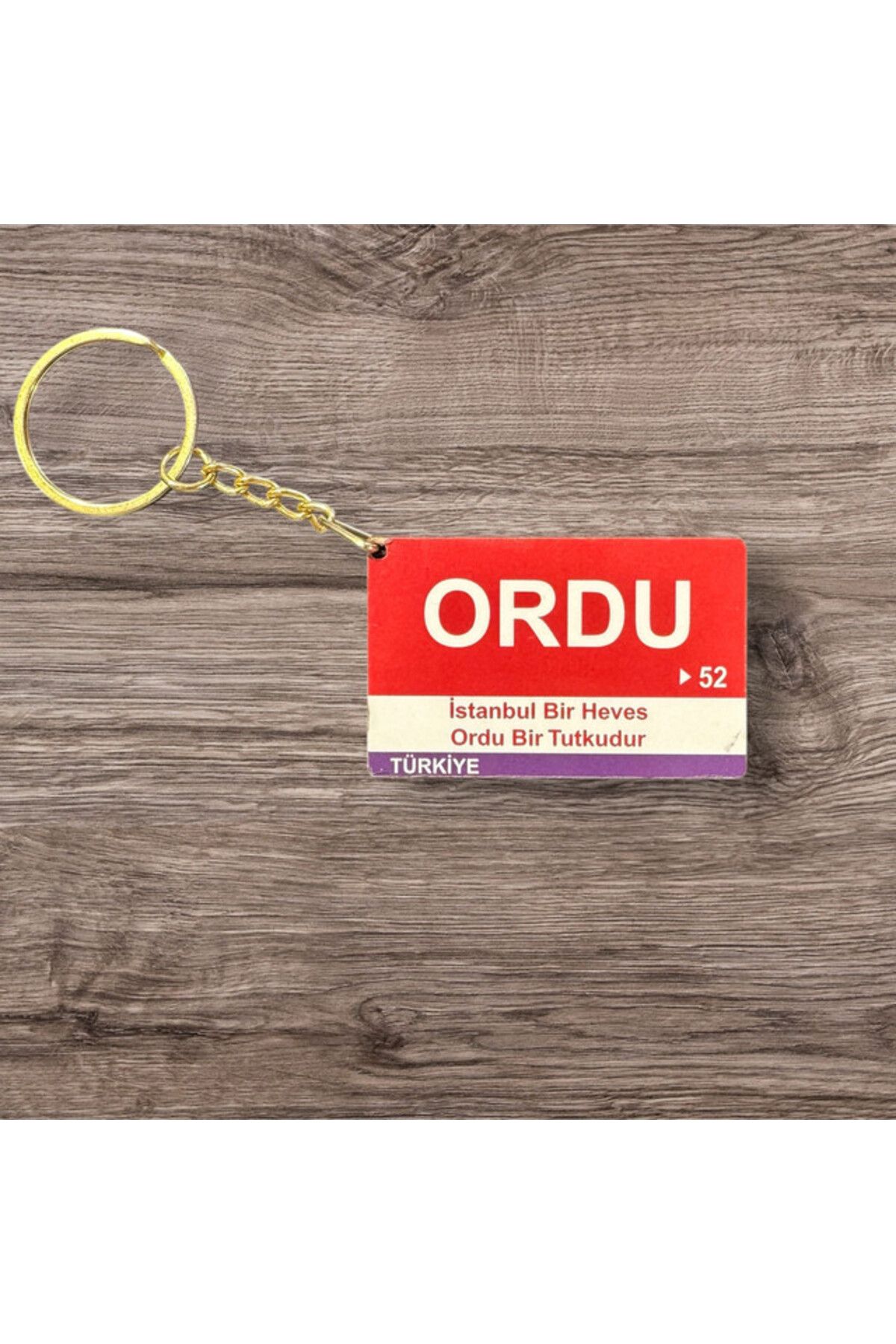 RoyalVance Ordu Ahşap Anahtarlık – İl ve Şehir Temalı Hediyelik