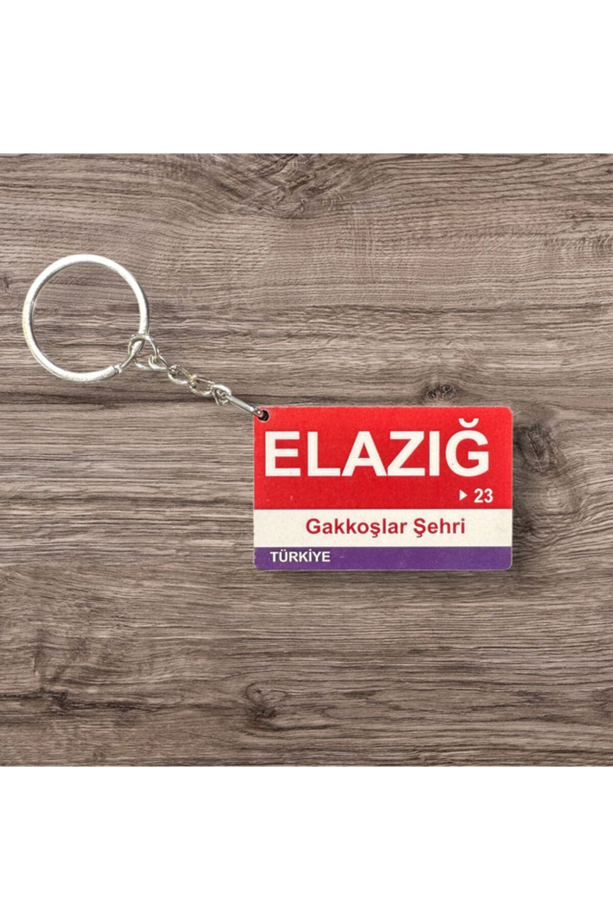 RoyalVance Elazığ Ahşap Anahtarlık – İl ve Şehir Temalı Hediyelik