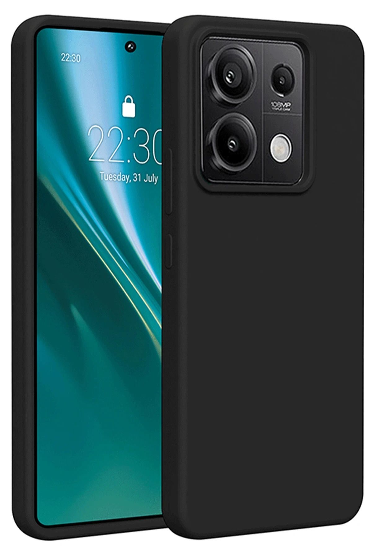 NewFace Xiaomi Redmi Note 13 4G Kılıf First Silikon - Siyah BSTMY