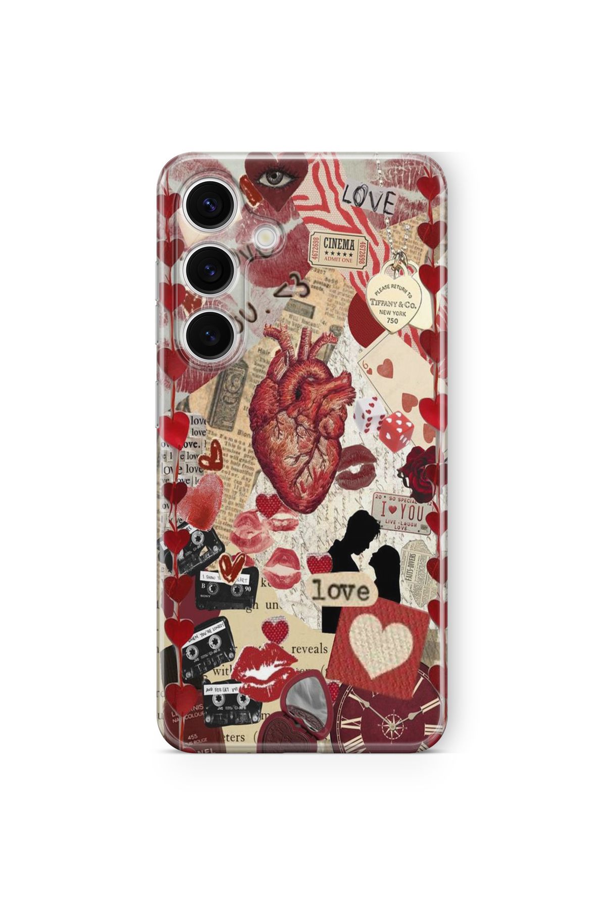 Space Star Samsung Galaxy A35 Uyumlu Love You Tasarım Baskılı Şeffaf Kılıf