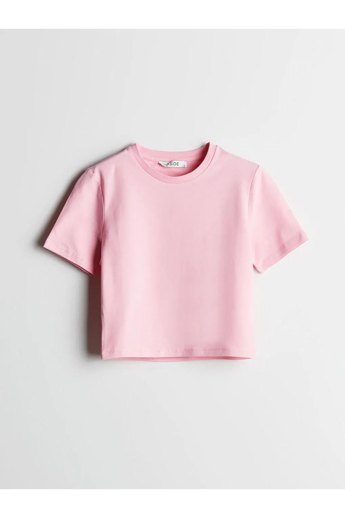 LC Waikiki XSIDE Pembe Bisiklet Yaka Kadın Tişört
