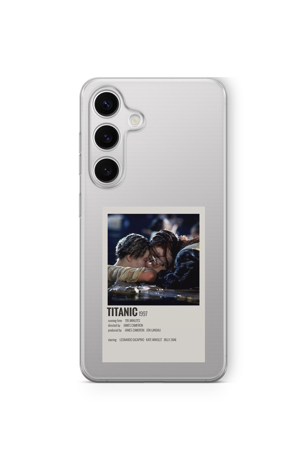 Space Star Samsung Galaxy A36 Uyumlu Titanic Poster Tasarım Baskılı Şeffaf Kılıf