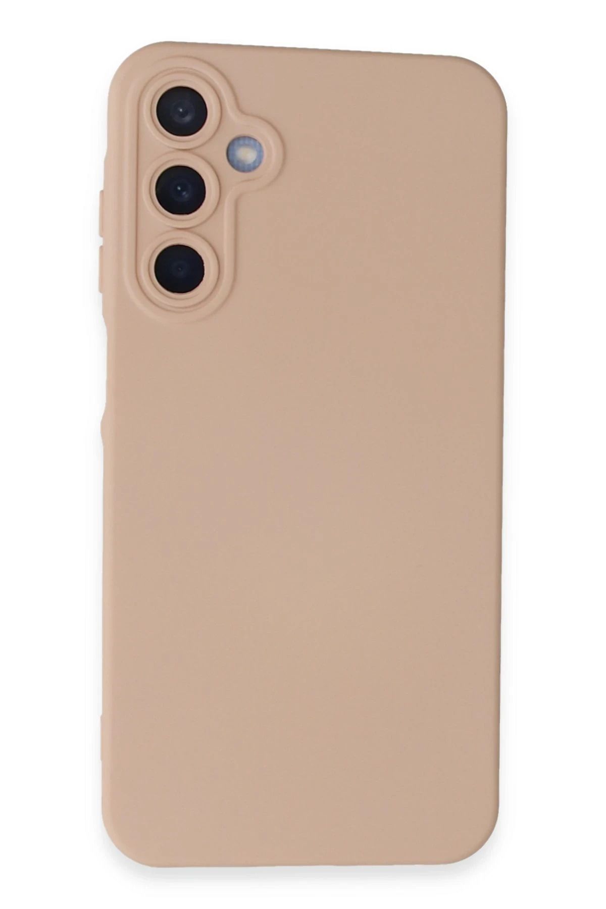 NewFace Galaxy A35 5G uyumlu Kılıf Nano içi Kadife Silikon - Pudra BSTMY
