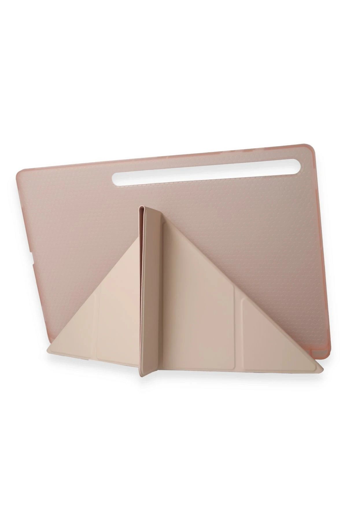 NewFace Samsung Galaxy Tab A9 Kılıf Kalemlikli Mars Tablet Kılıfı - Rose Gold BSTMY