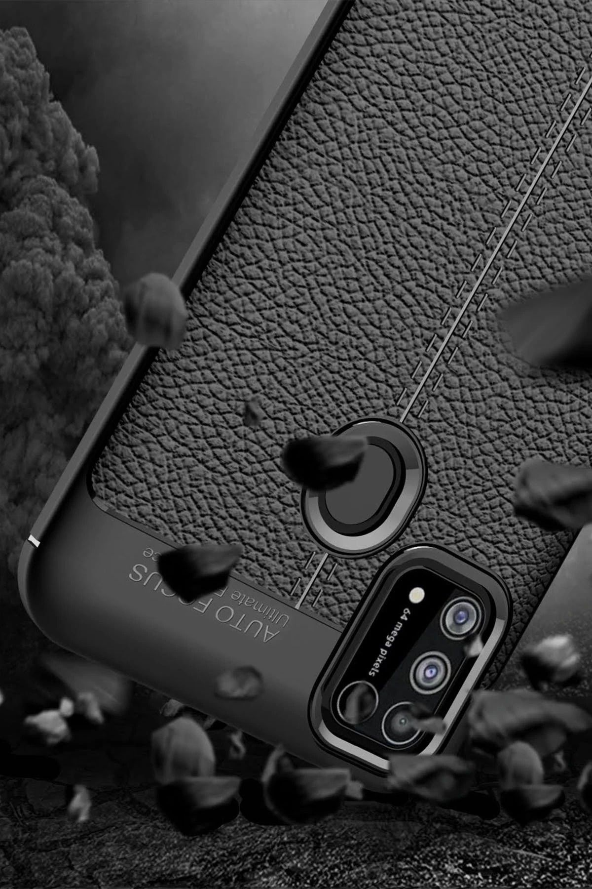 NewFace Samsung Galaxy M31 Kılıf Auto Focus Kapak - Siyah BSTMY