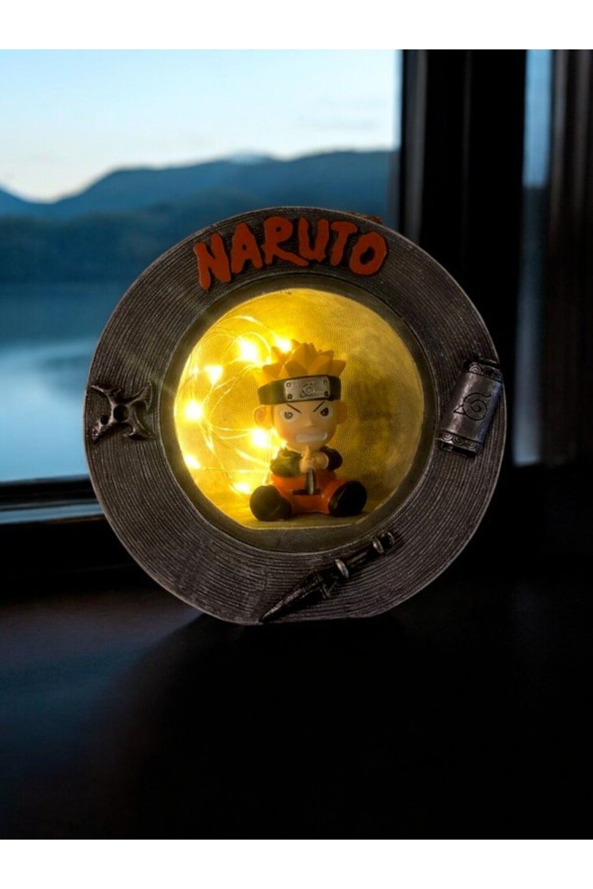 FFM Naruto Uzumaki Anime Masa Lambası LED Işıklı Akrilik Dekoratif Gece Lambası Koleksiyon Ürünü