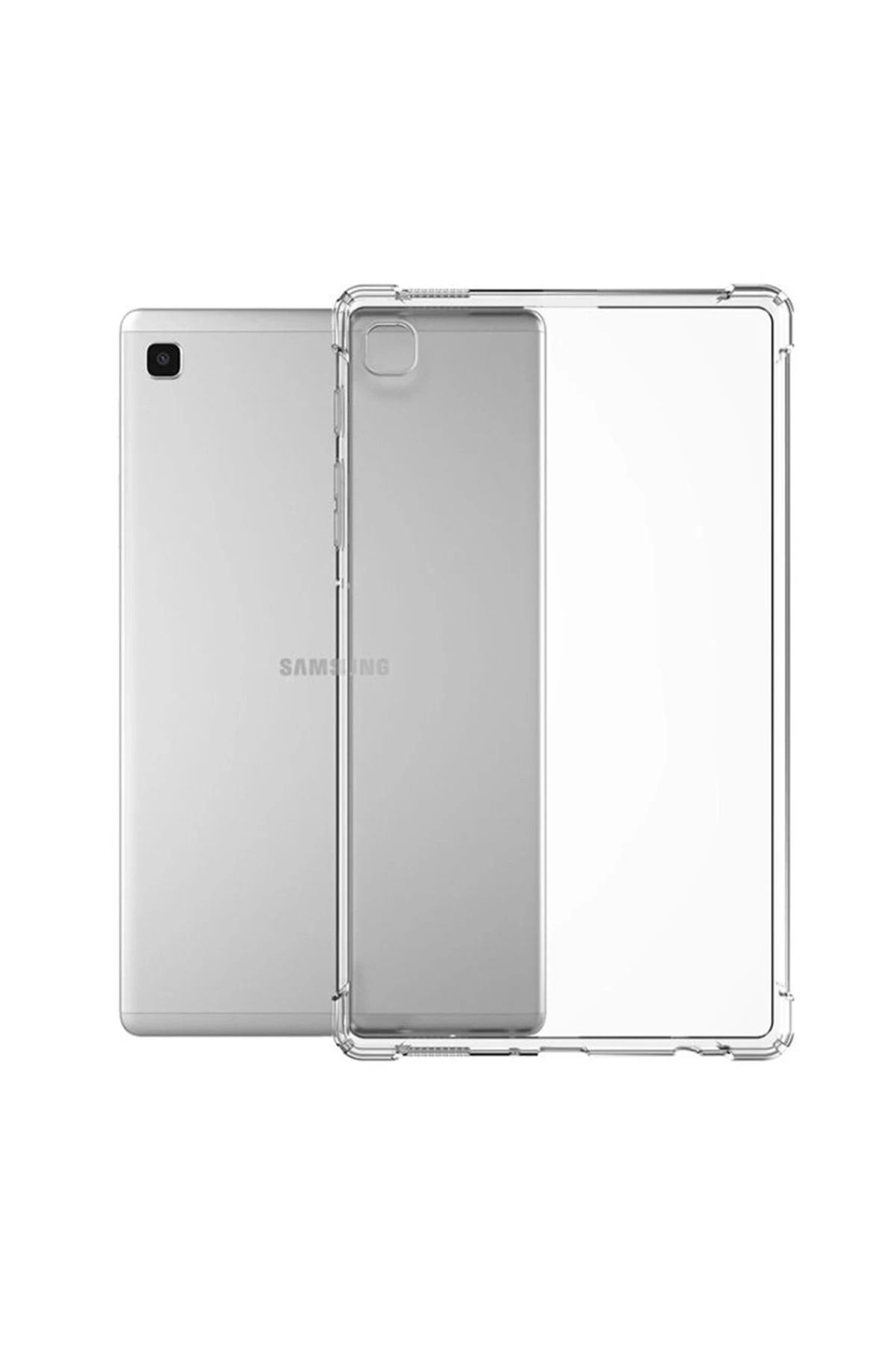 NewFace Samsung Galaxy T220 Tab A7 Lite 8.7 Kılıf Anti Şeffaf Tablet Silikon - Şeffaf BSTMY