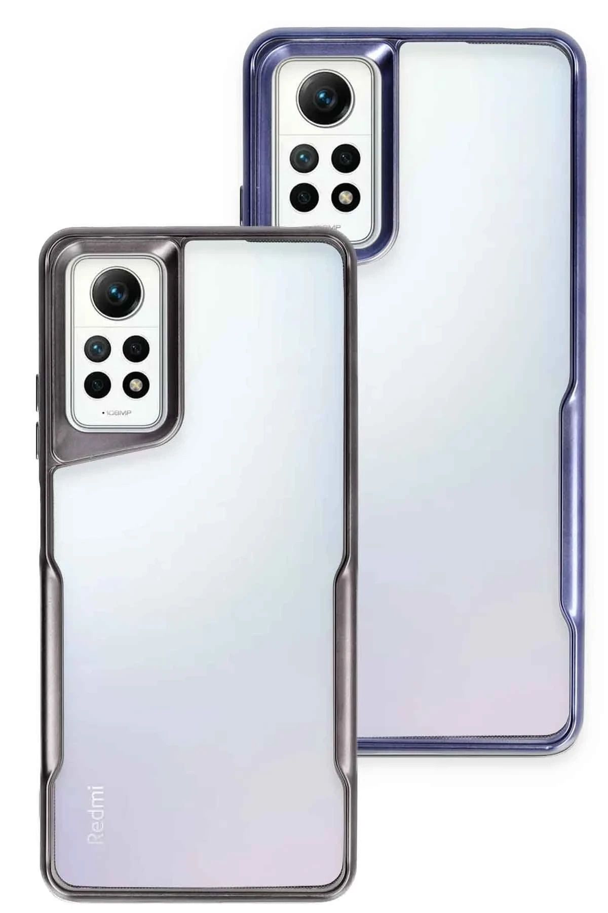 NewFace Xiaomi Redmi Note 12 Pro 4G Kılıf Boyi Silikon Kapak - Lacivert GLSTD